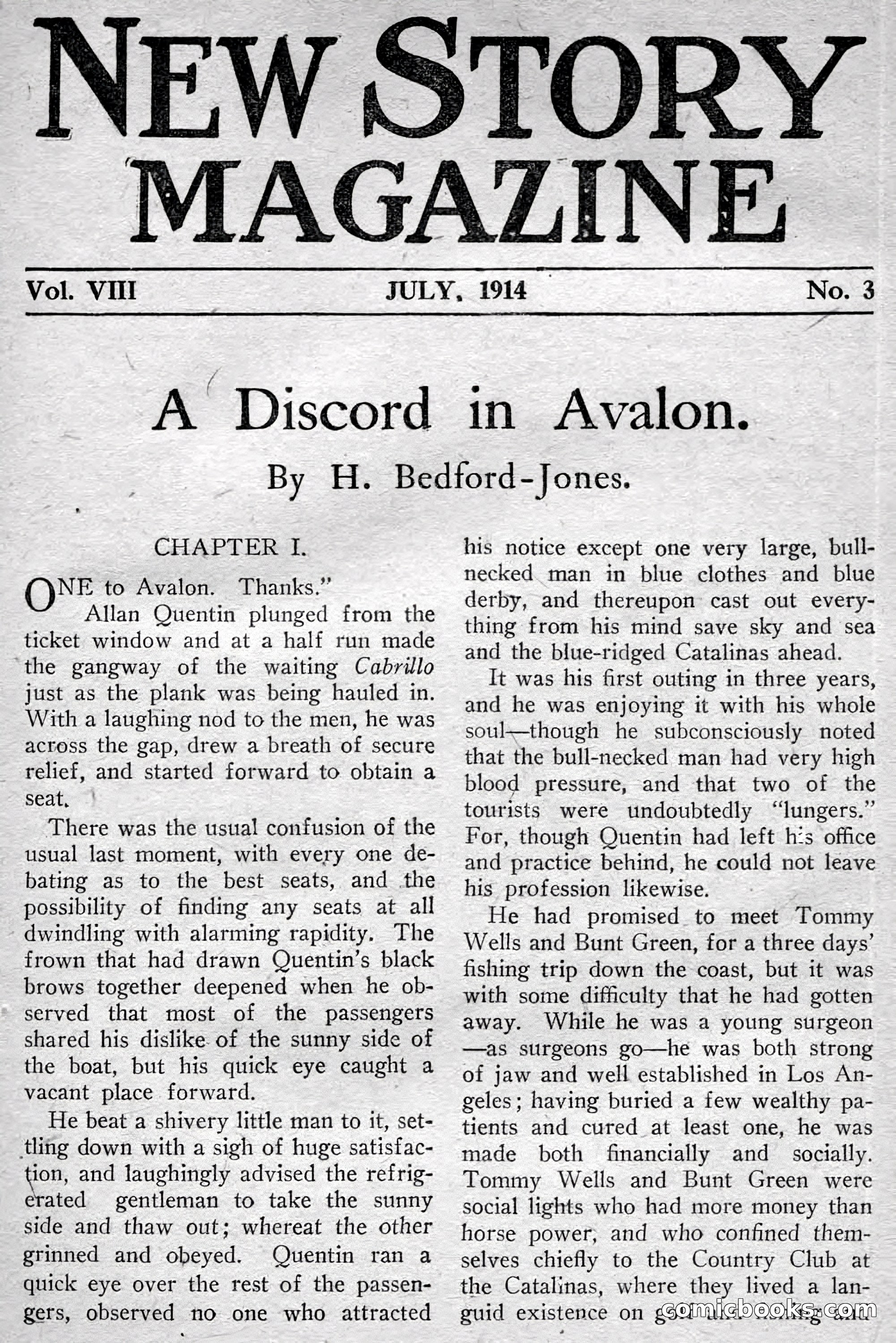 New Story Magazine, July 1914 — page 7 of 204