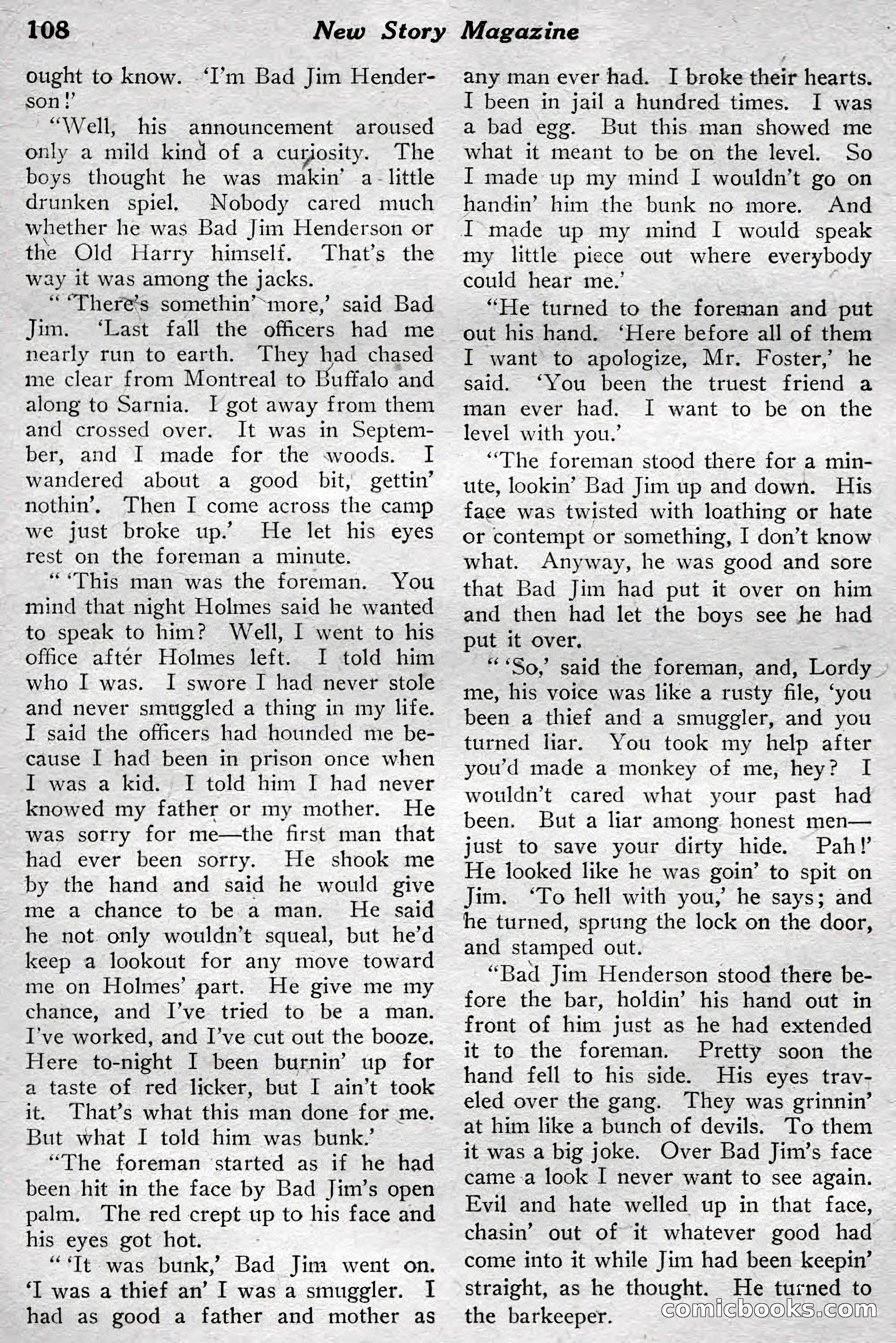 New Story Magazine, July 1914 — page 114 of 204