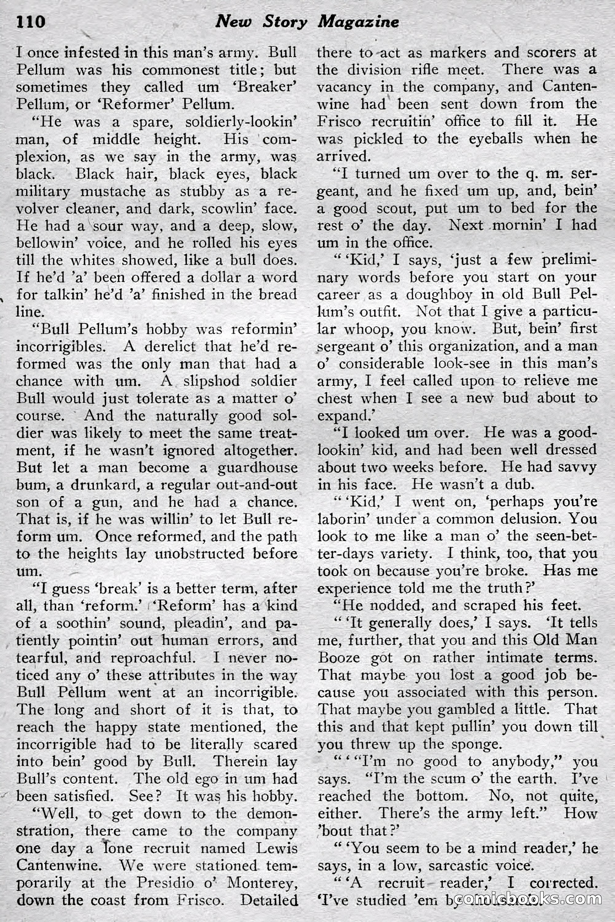 New Story Magazine, July 1914 — page 116 of 204