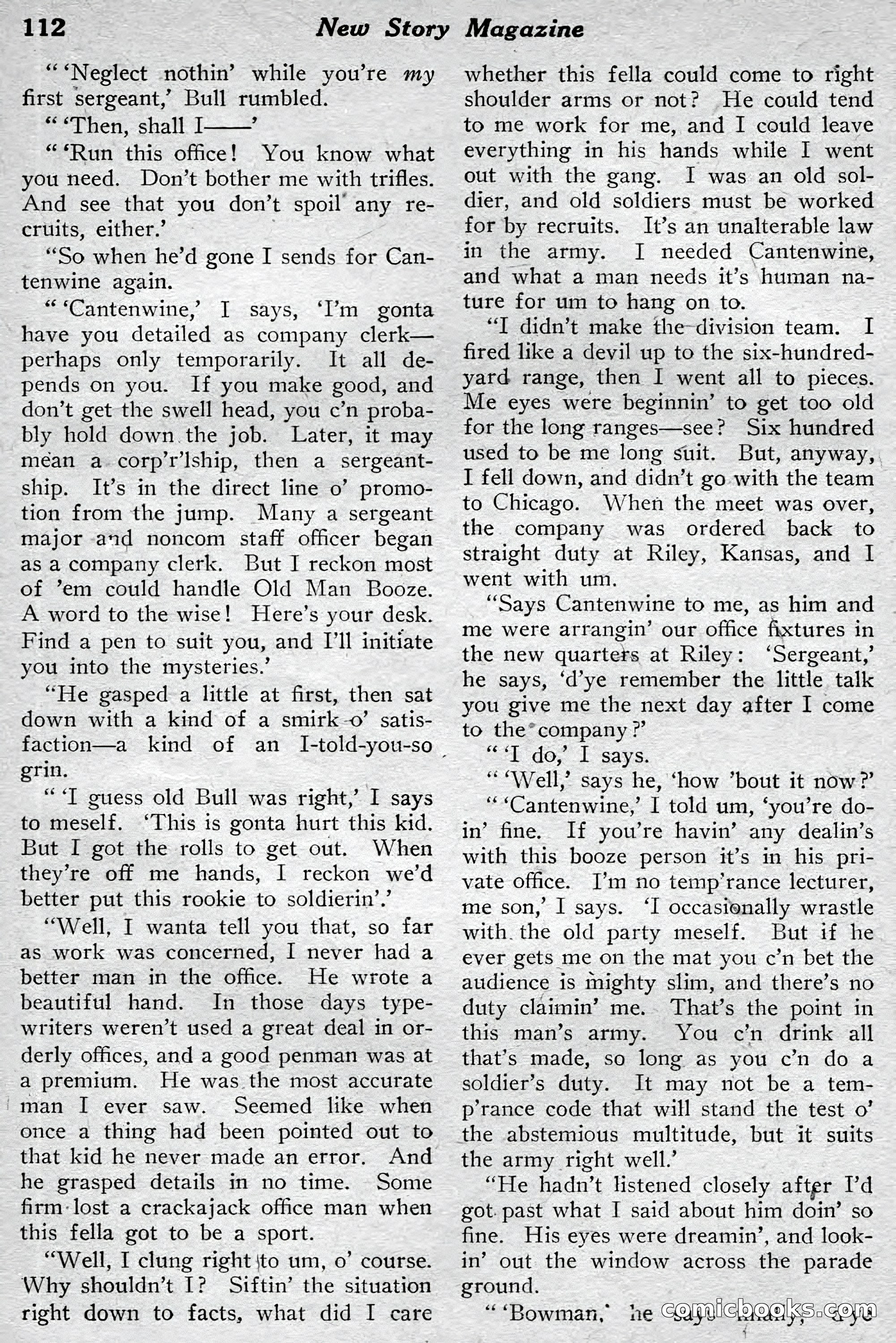New Story Magazine, July 1914 — page 118 of 204