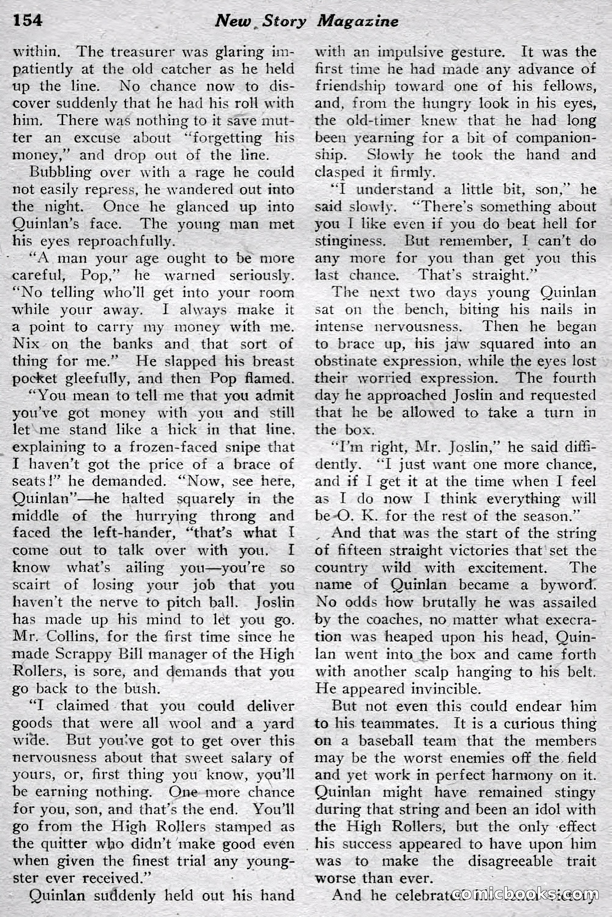 New Story Magazine, July 1914 — page 160 of 204