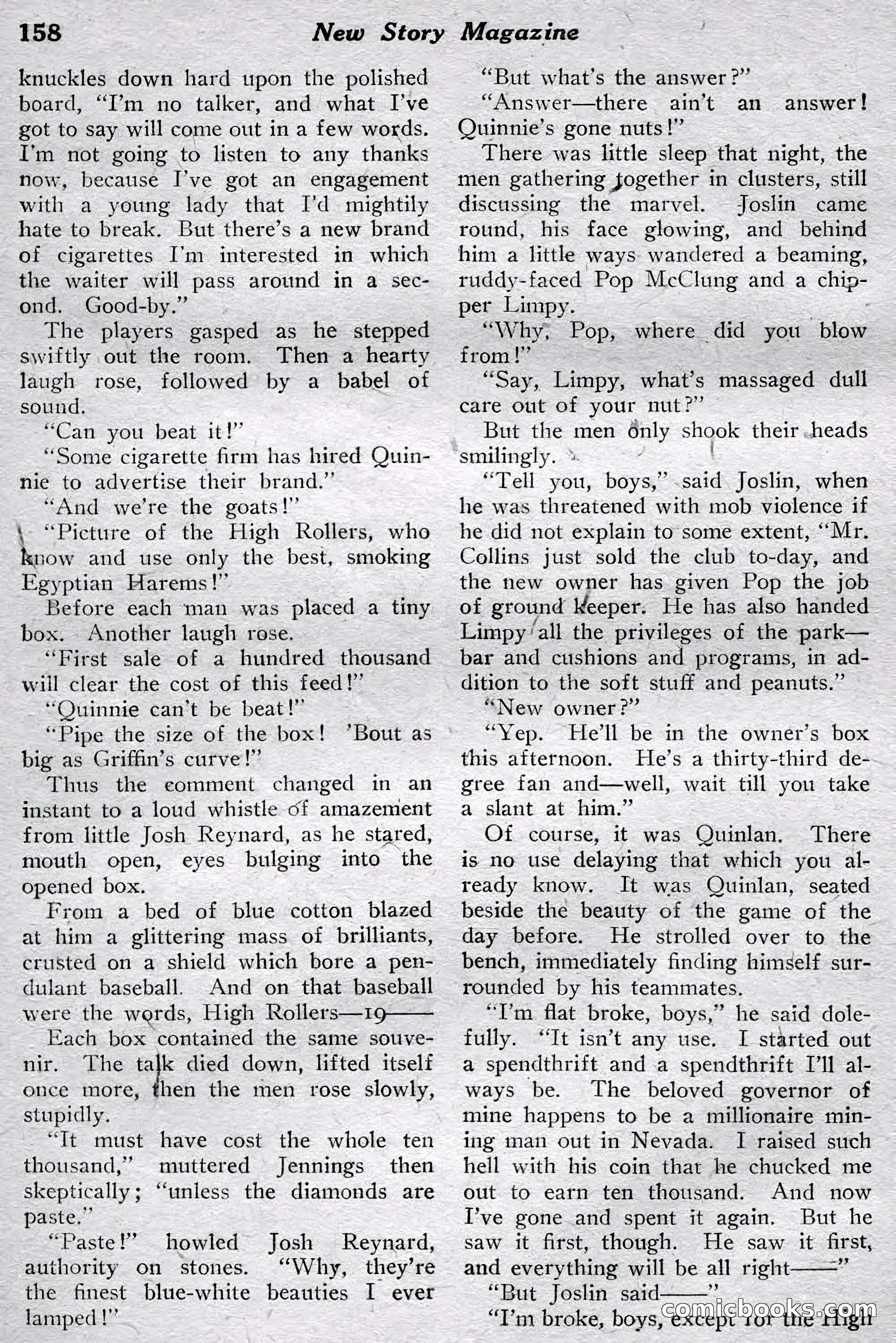 New Story Magazine, July 1914 — page 164 of 204