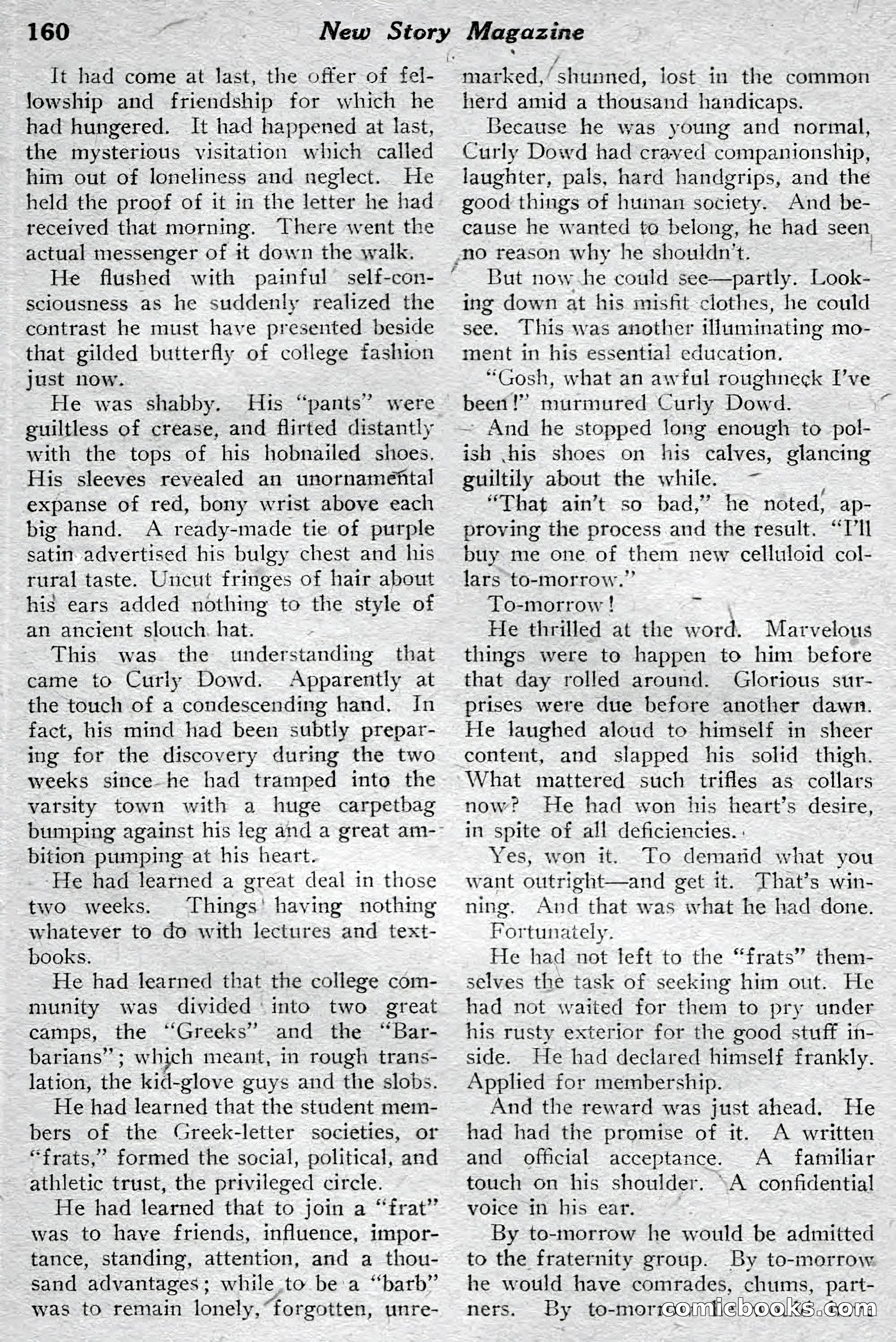 New Story Magazine, July 1914 — page 166 of 204