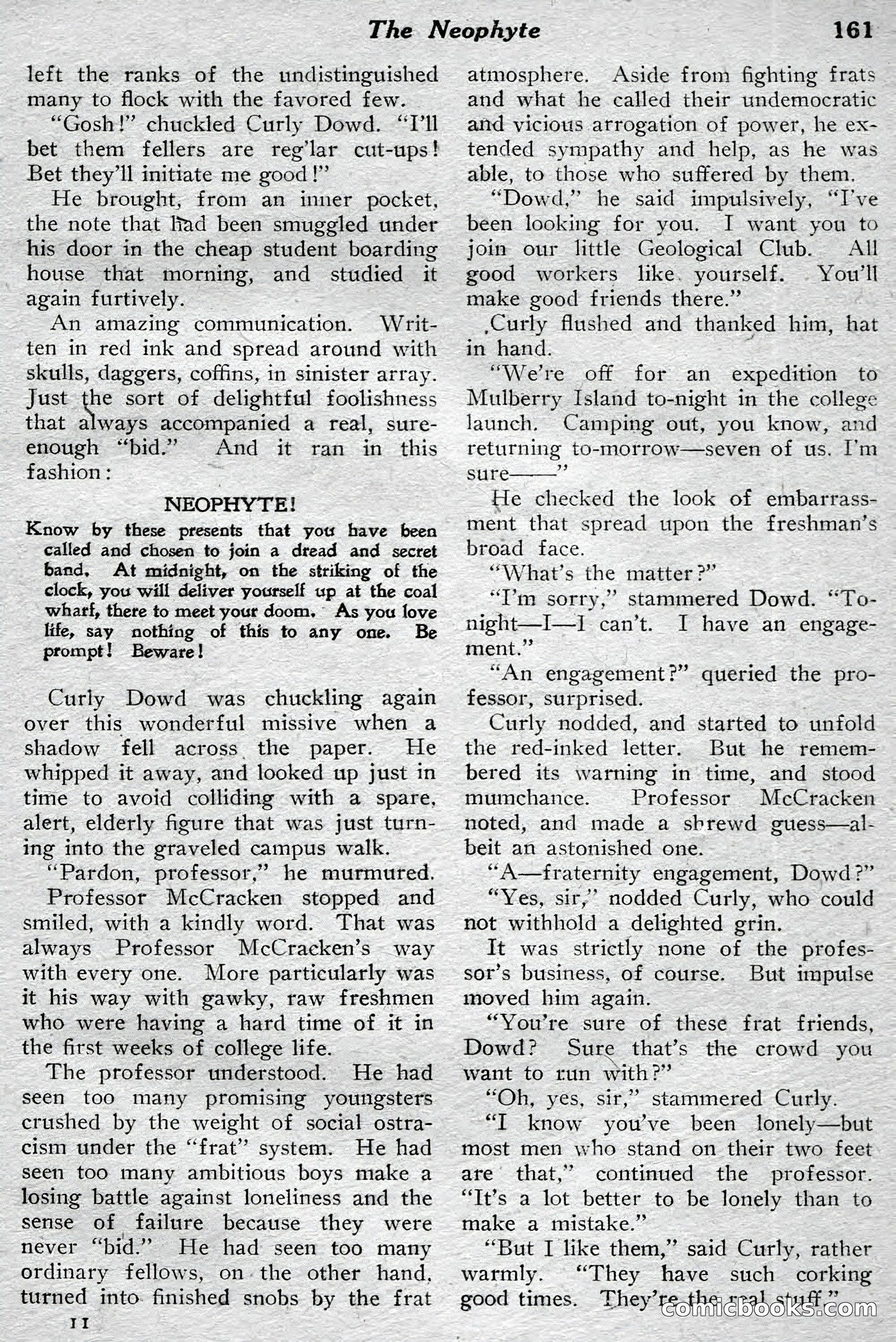 New Story Magazine, July 1914 — page 167 of 204
