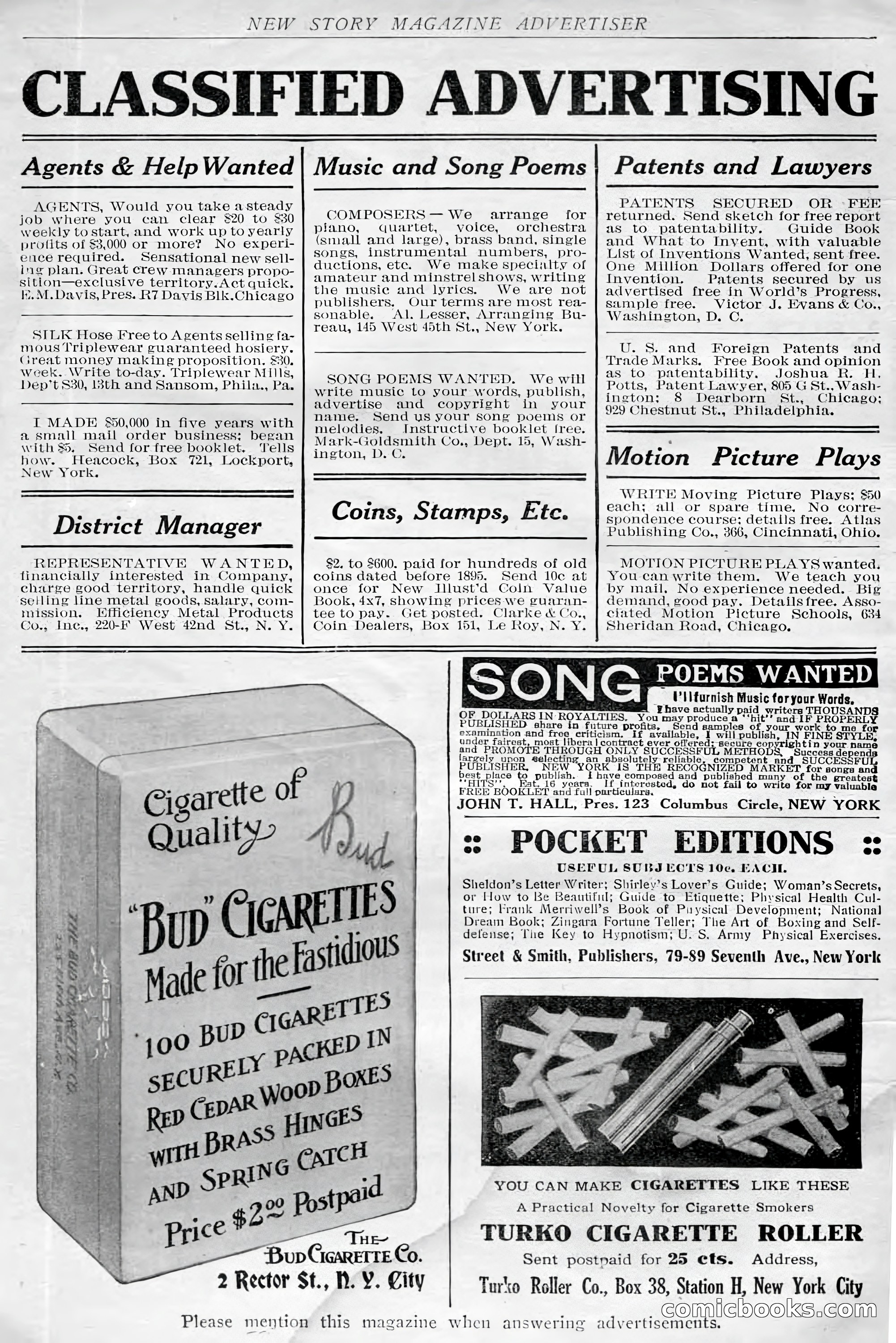 New Story Magazine, July 1914 — page 200 of 204