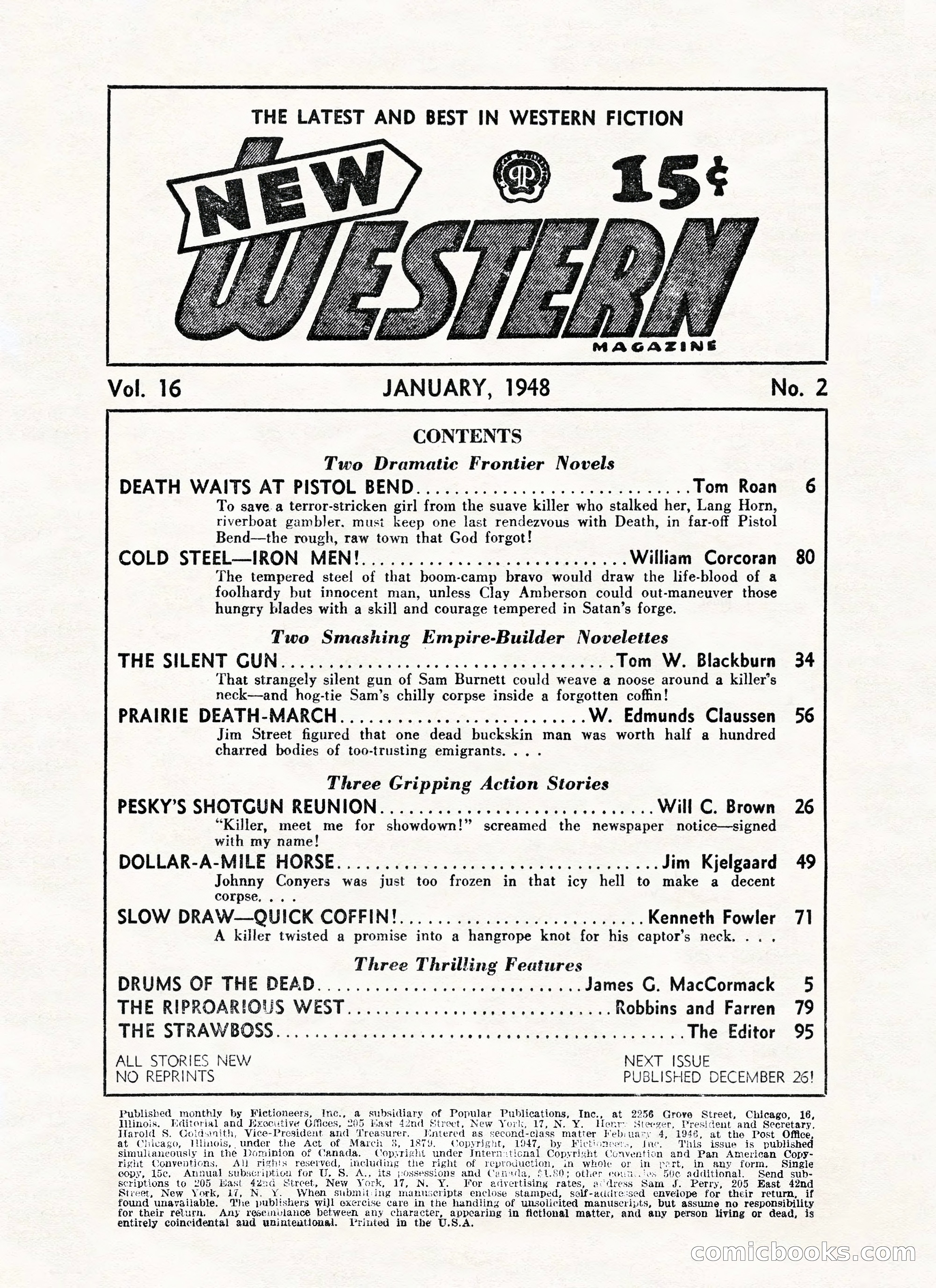 New Western Magazine, January 15, 1948 — page 4 of 100