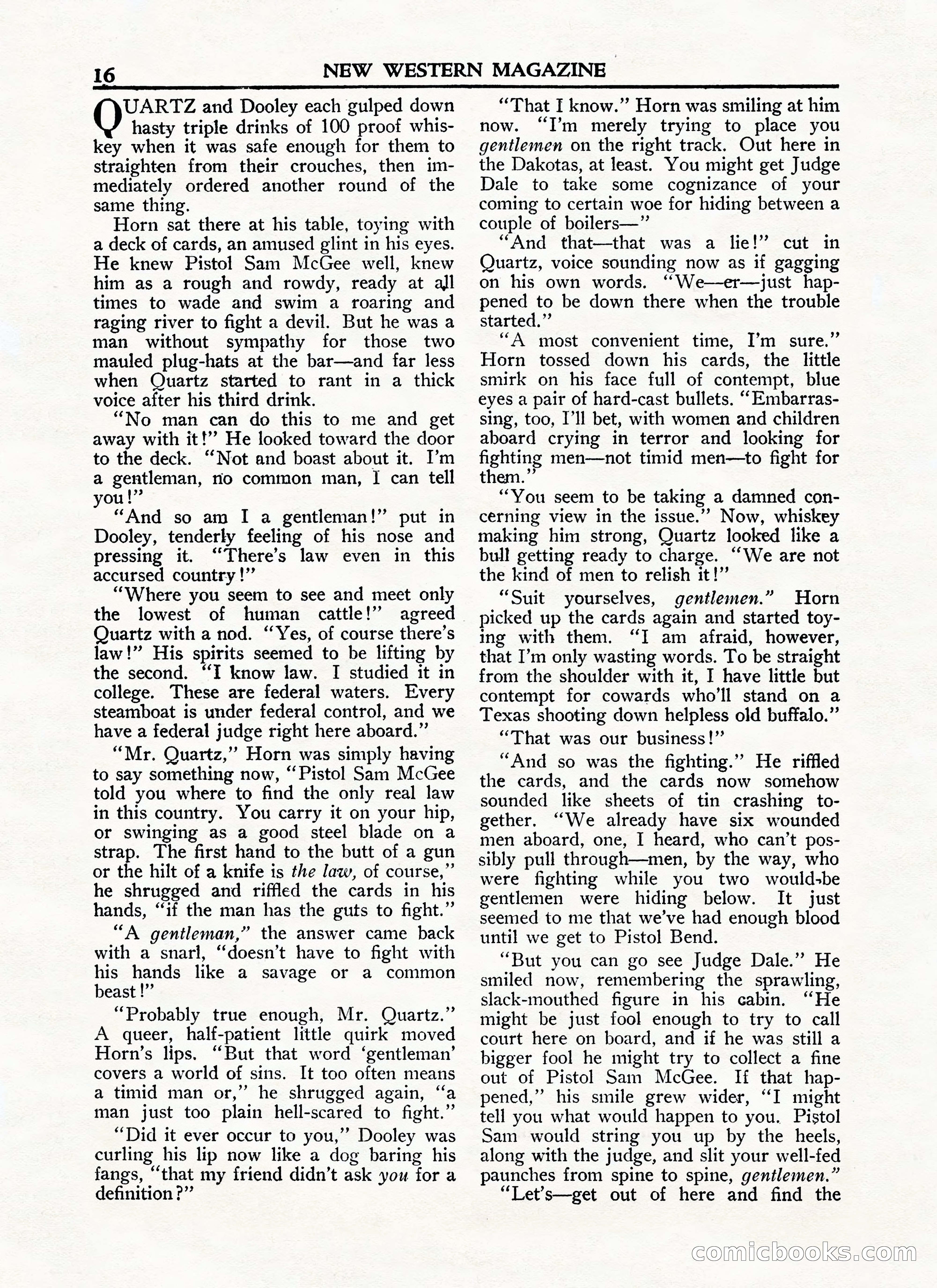 New Western Magazine, January 15, 1948 — page 16 of 100