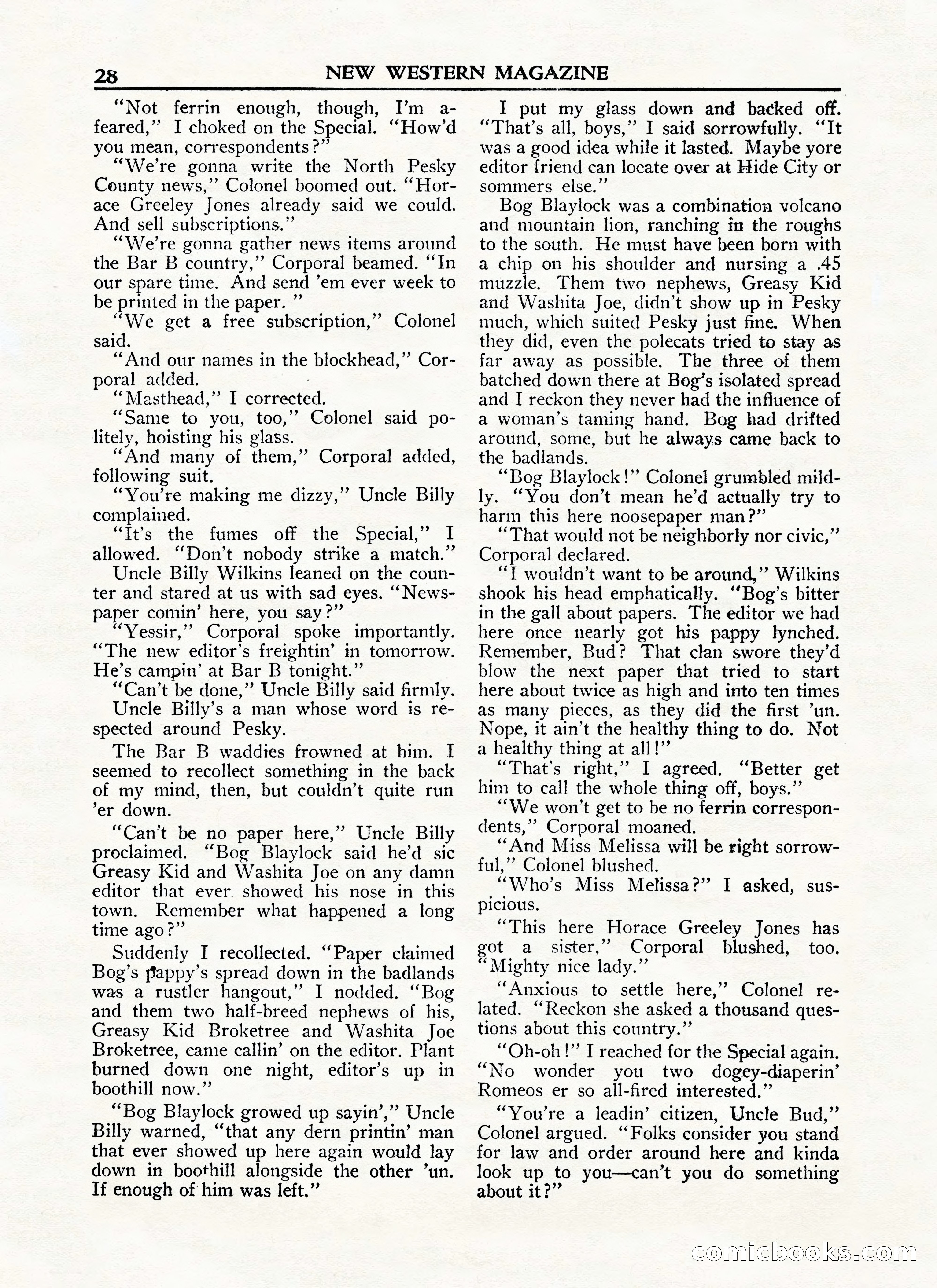 New Western Magazine, January 15, 1948 — page 28 of 100