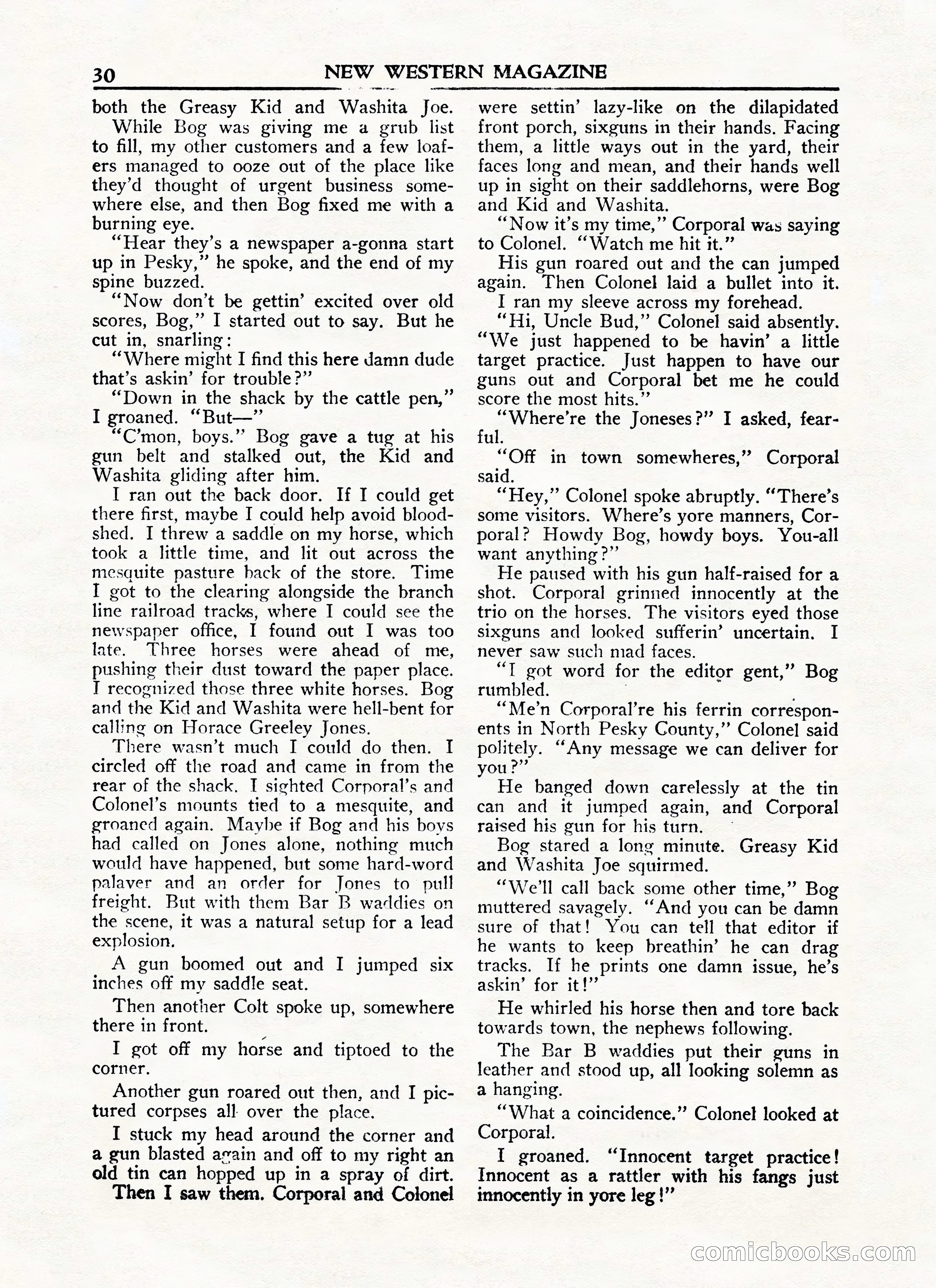 New Western Magazine, January 15, 1948 — page 30 of 100