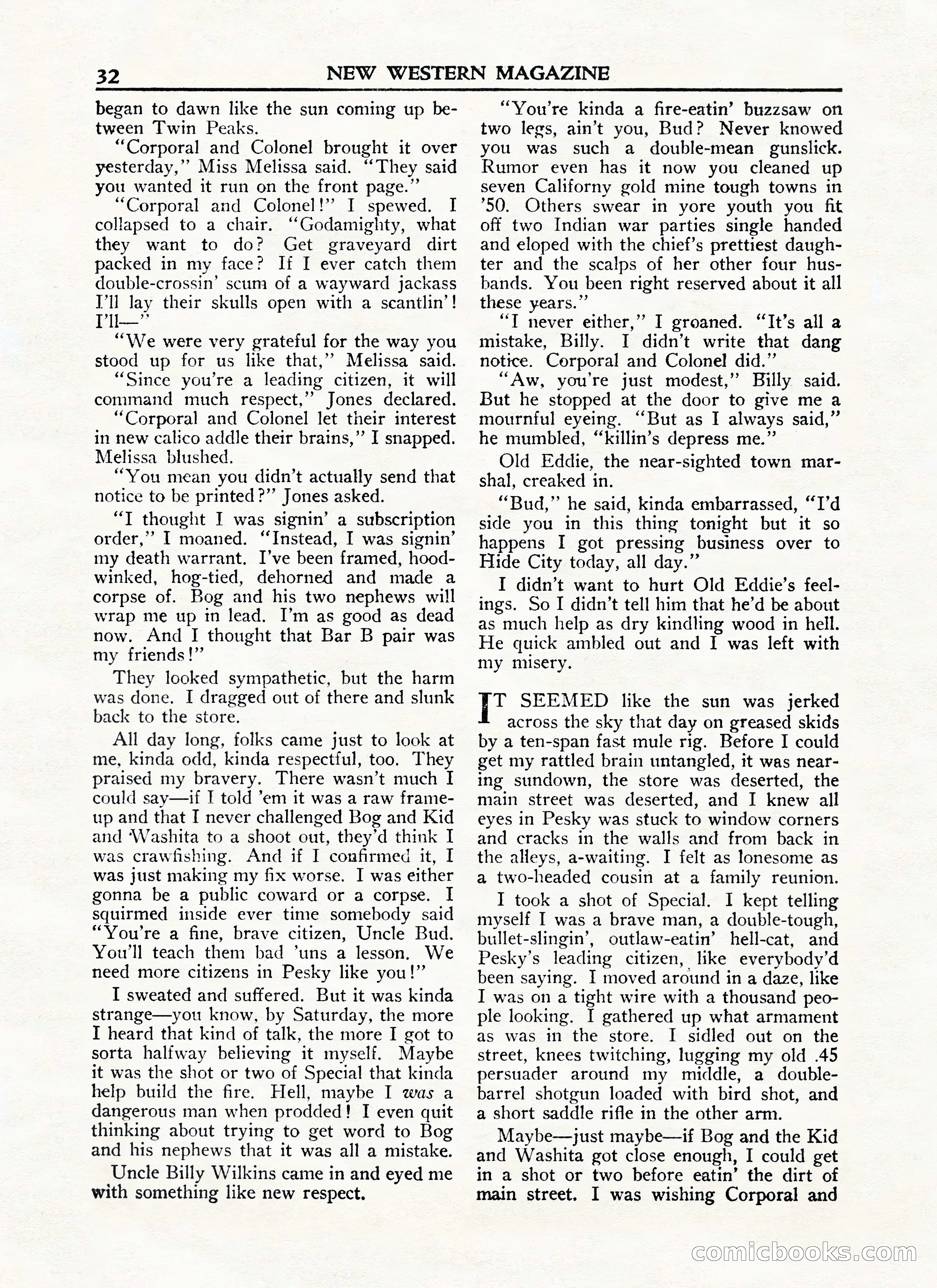 New Western Magazine, January 15, 1948 — page 32 of 100