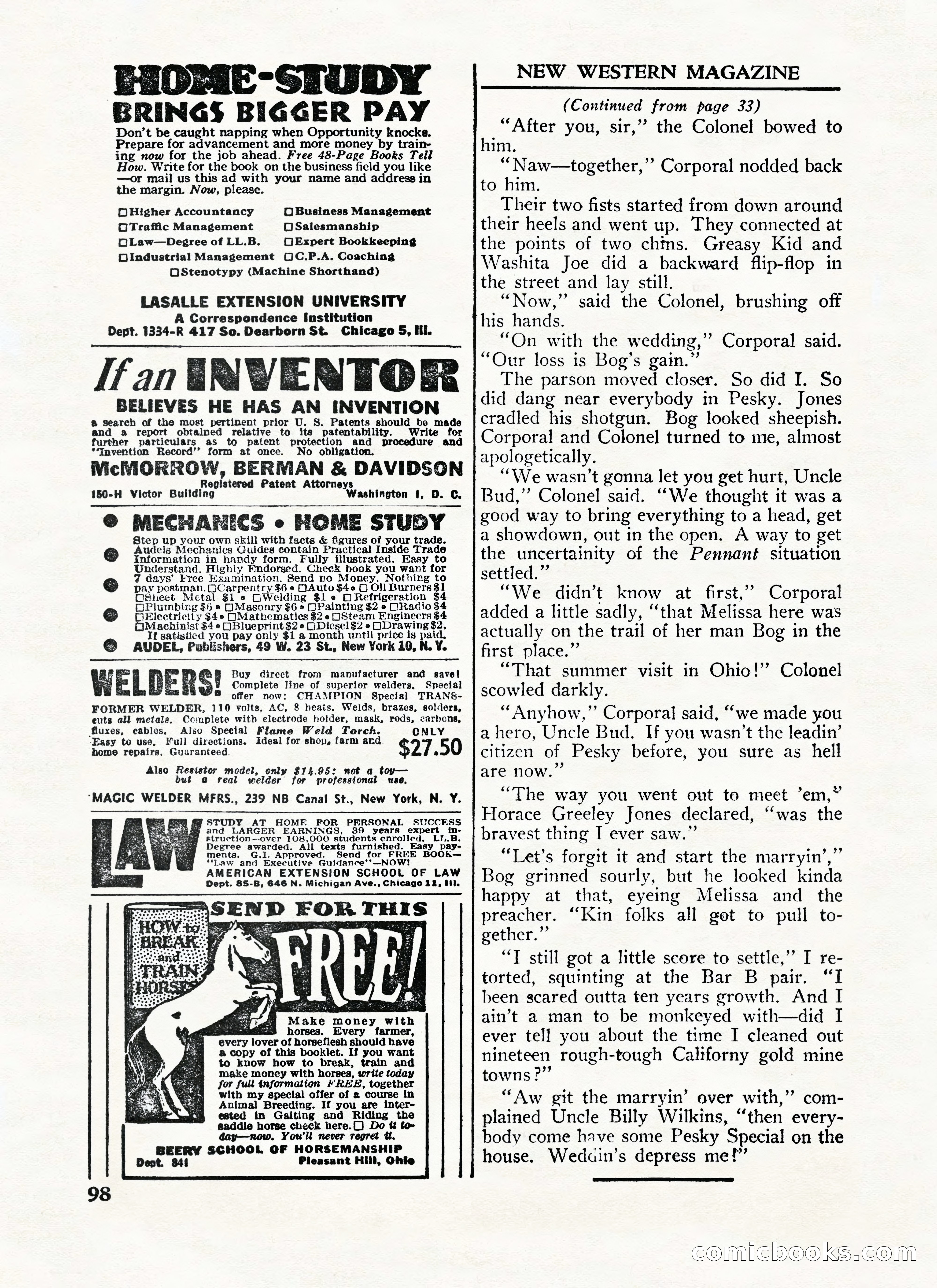 New Western Magazine, January 15, 1948 — page 98 of 100