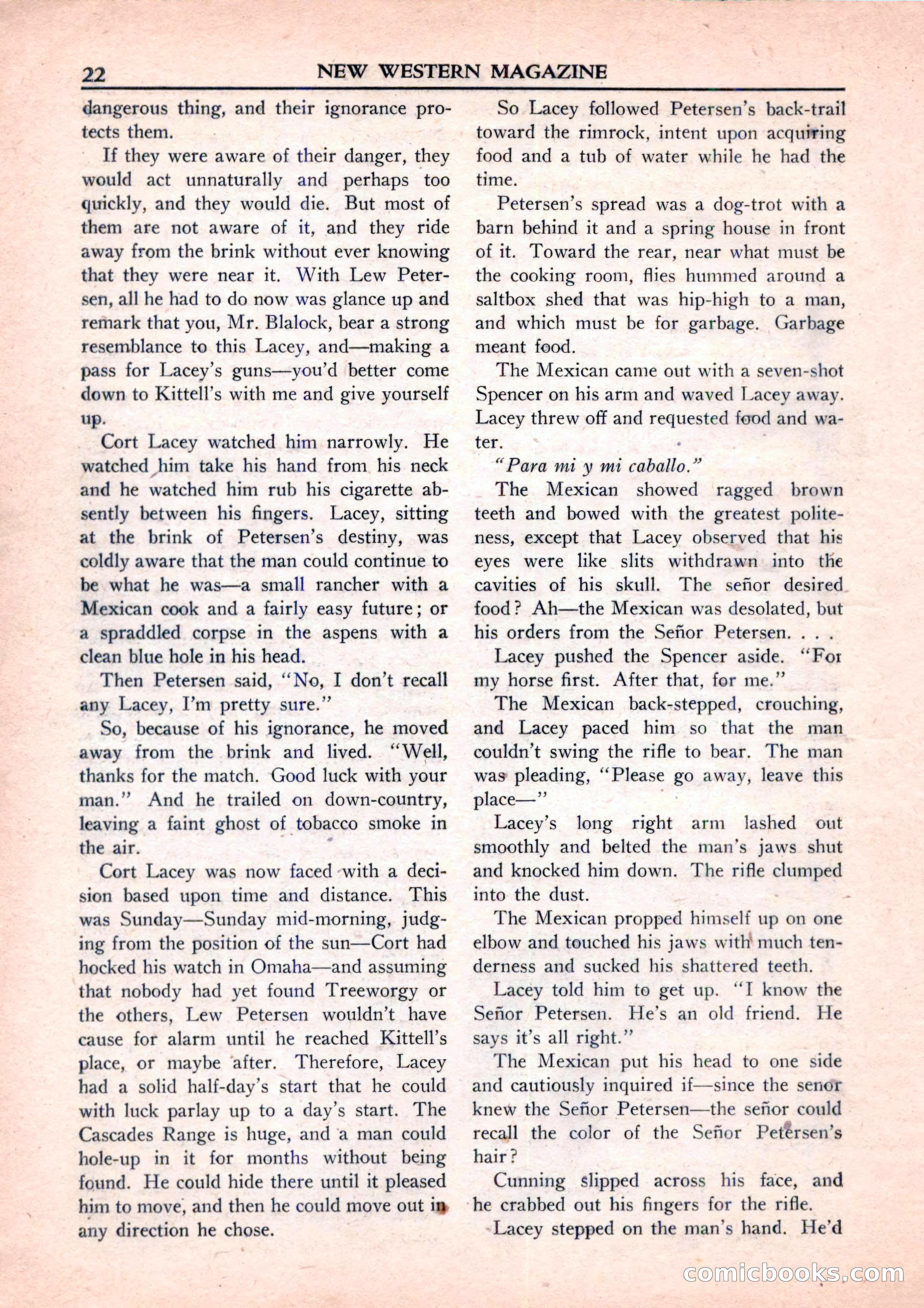 New Western Magazine, September 1952 — page 22 of 116