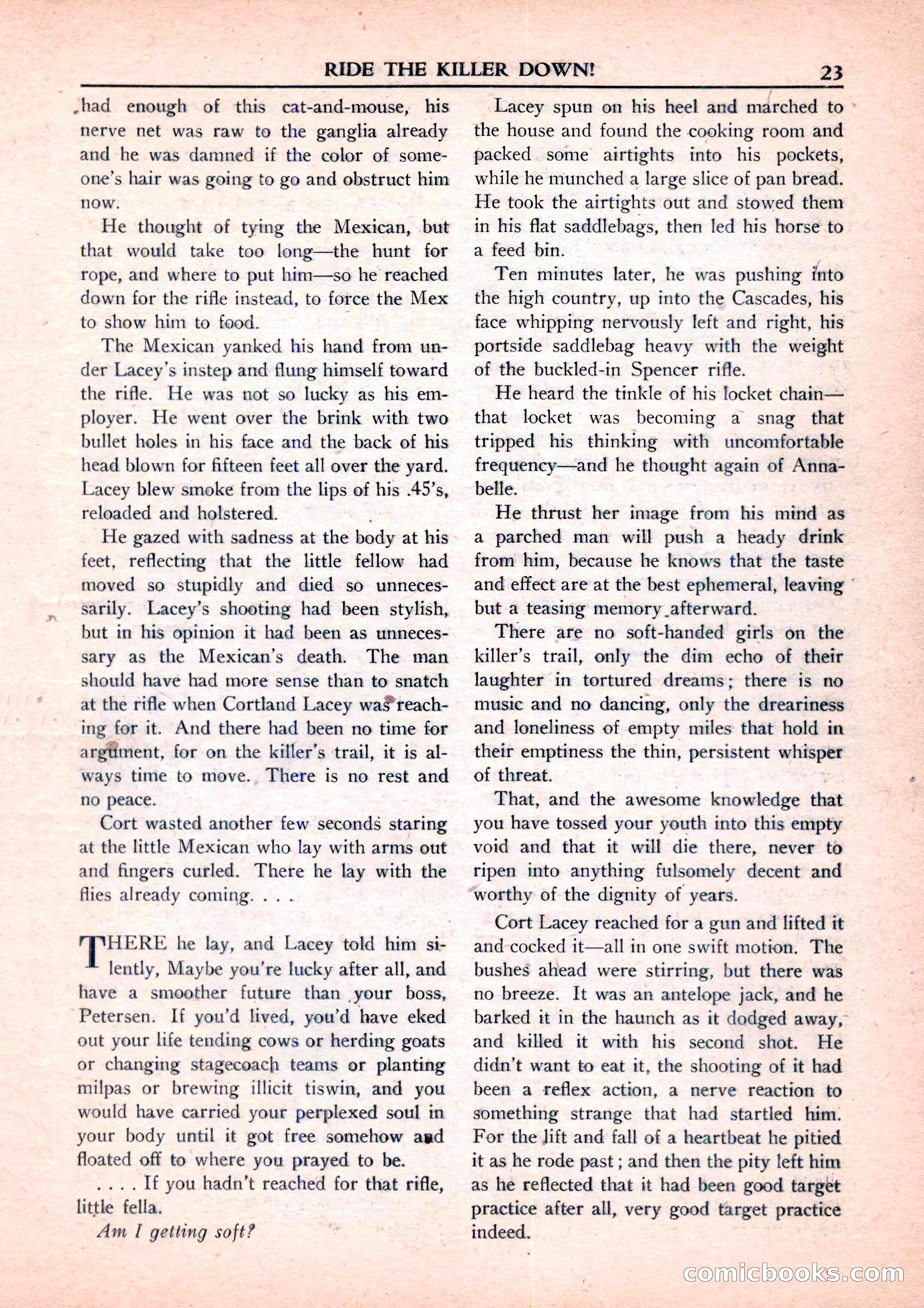 New Western Magazine, September 1952 — page 23 of 116