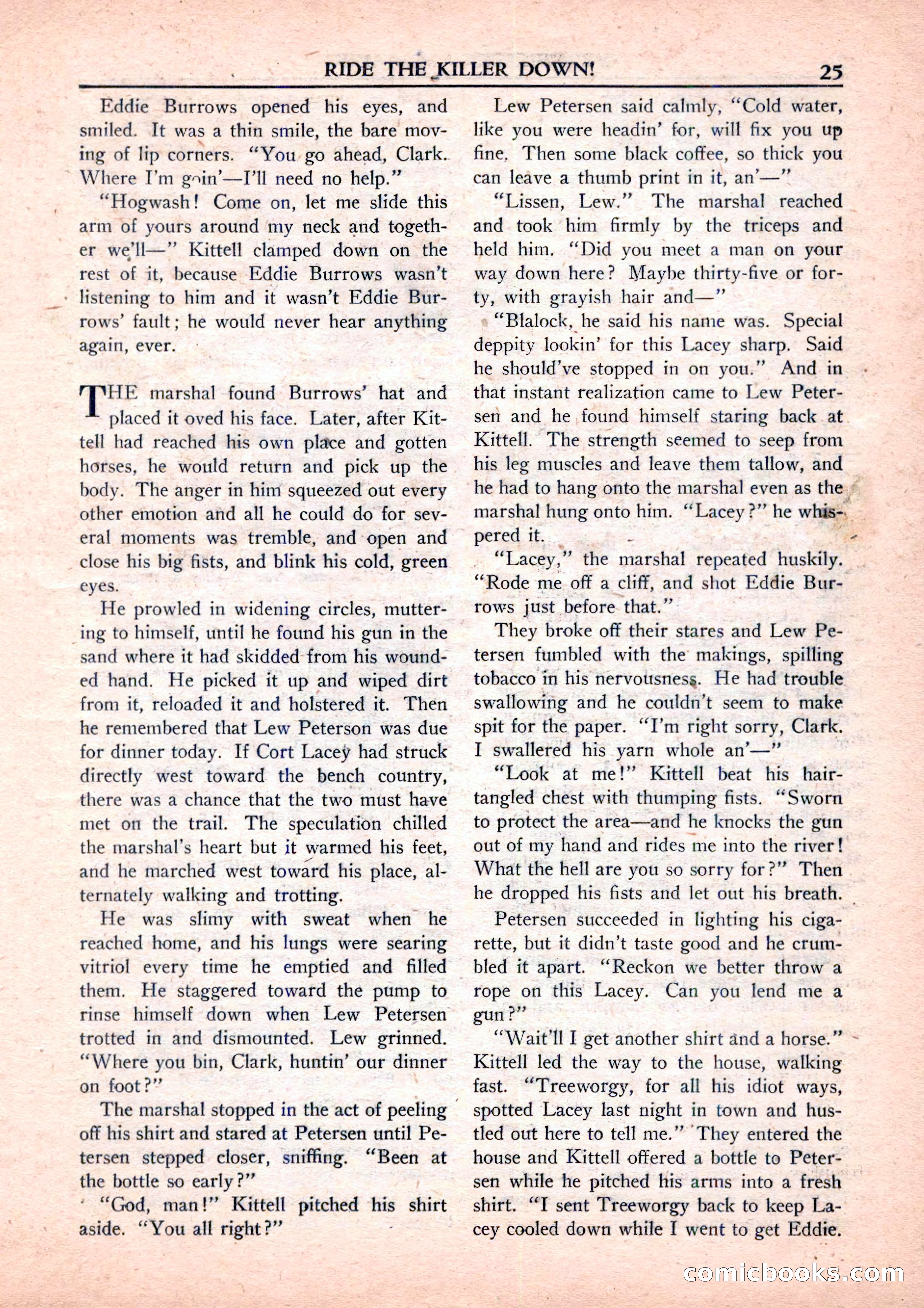 New Western Magazine, September 1952 — page 25 of 116