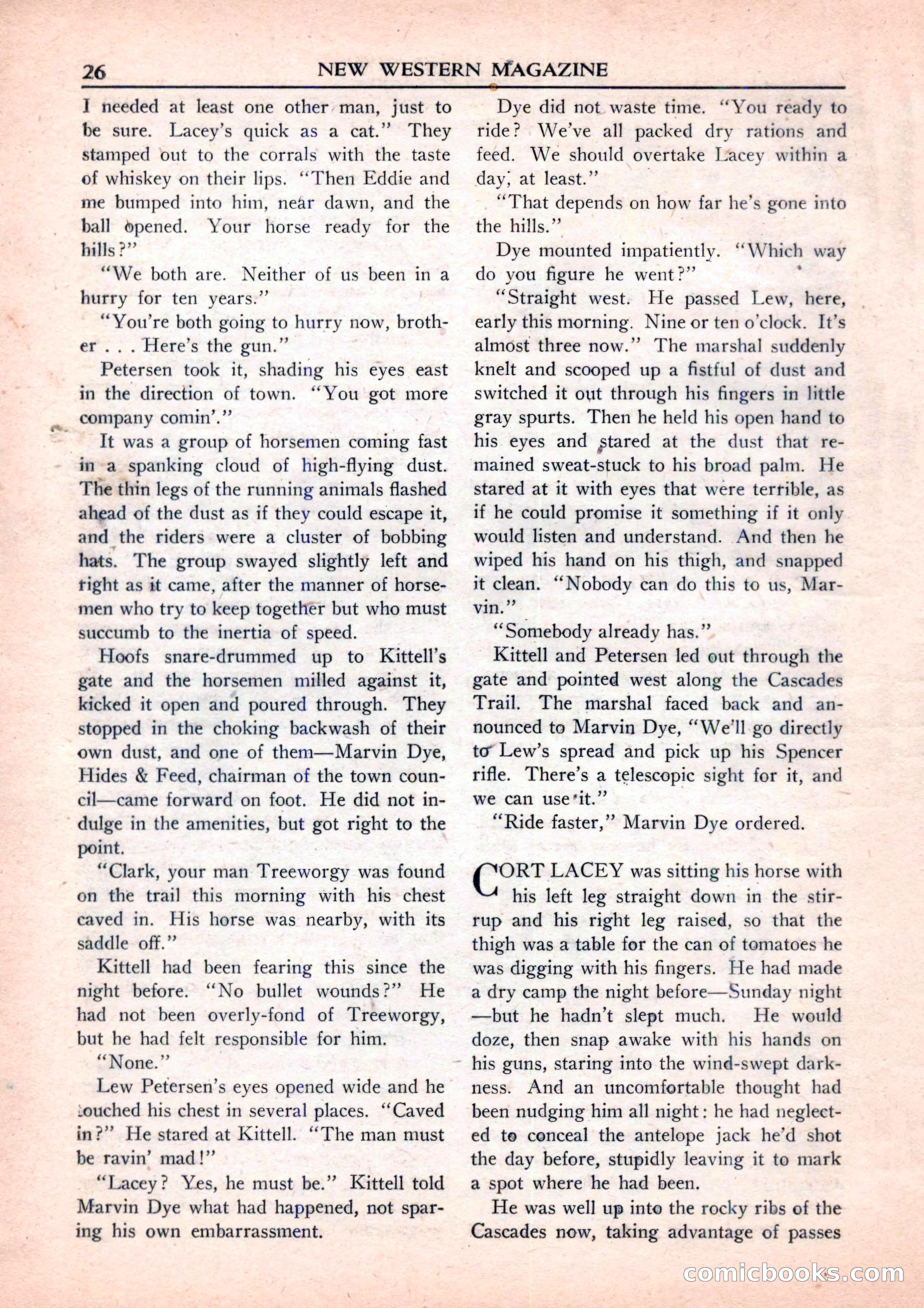 New Western Magazine, September 1952 — page 26 of 116