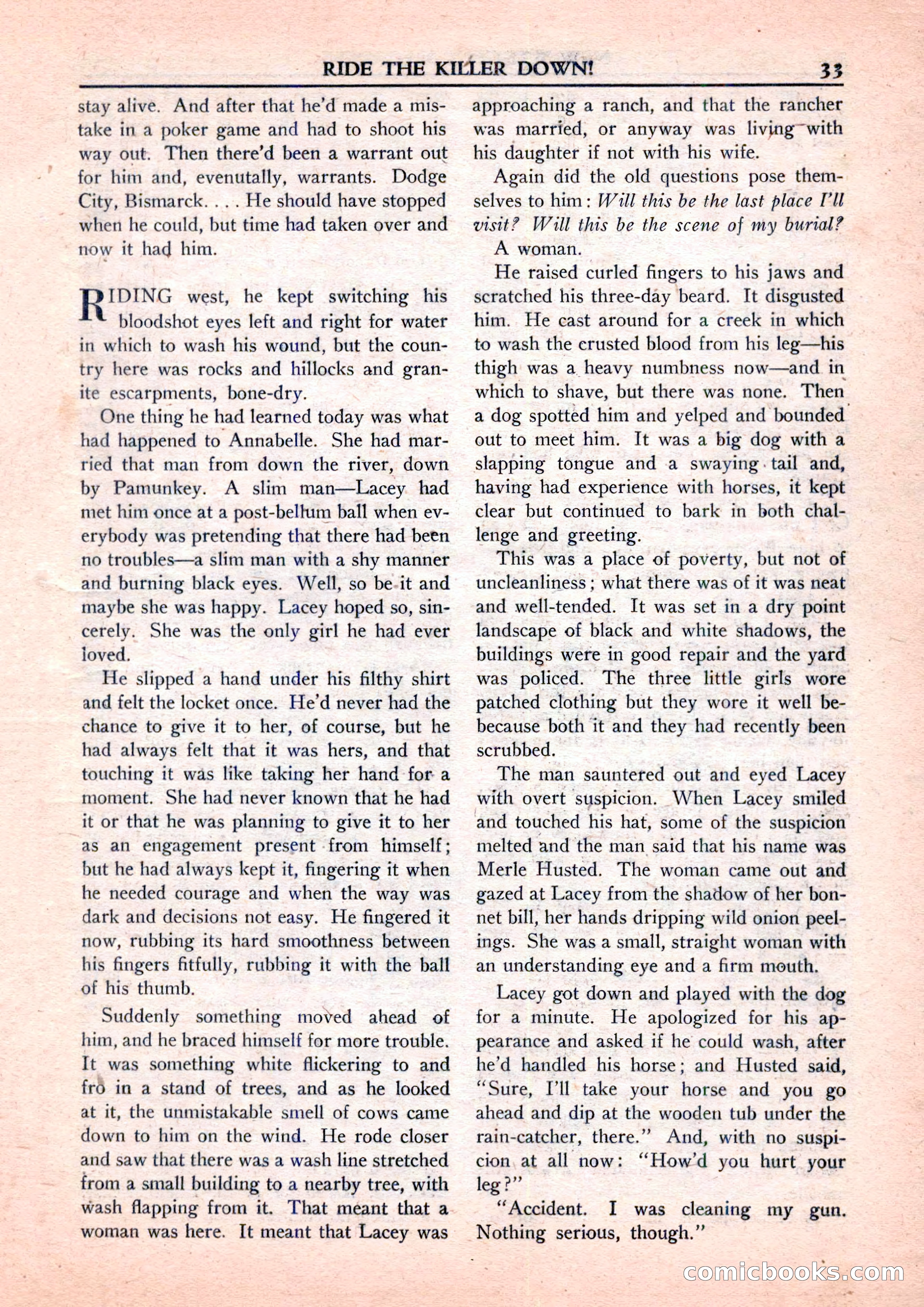 New Western Magazine, September 1952 — page 33 of 116