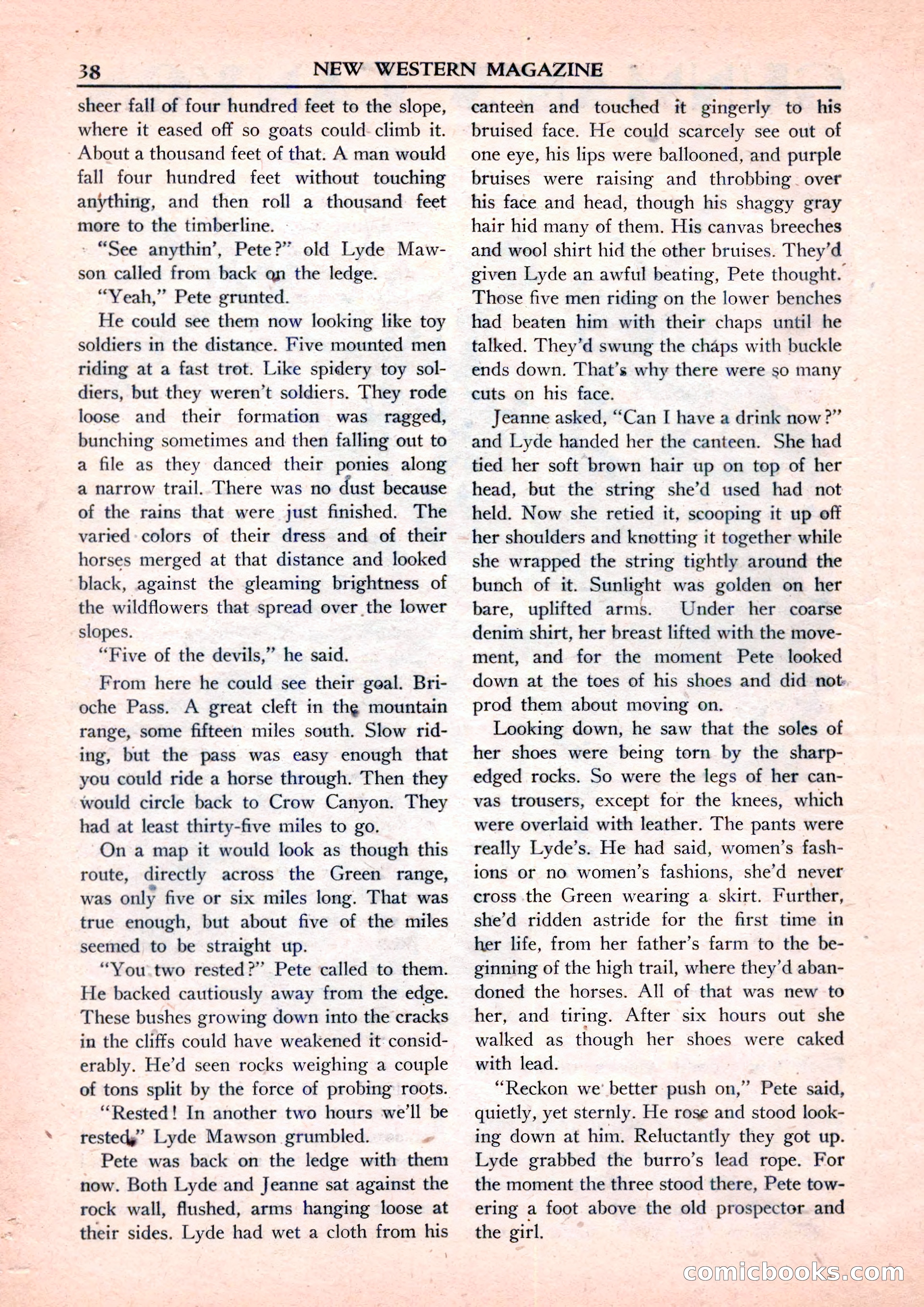 New Western Magazine, September 1952 — page 38 of 116