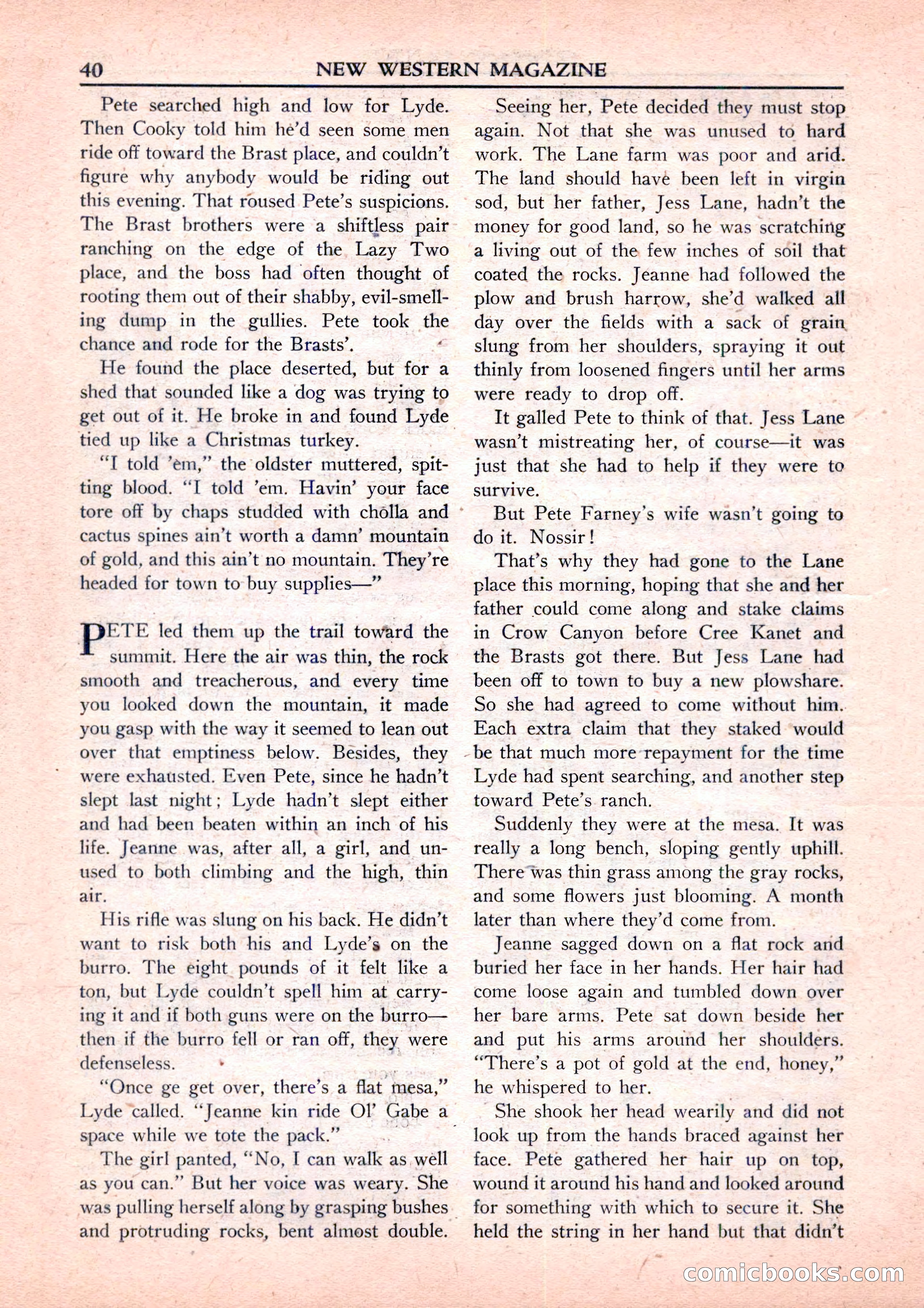 New Western Magazine, September 1952 — page 40 of 116