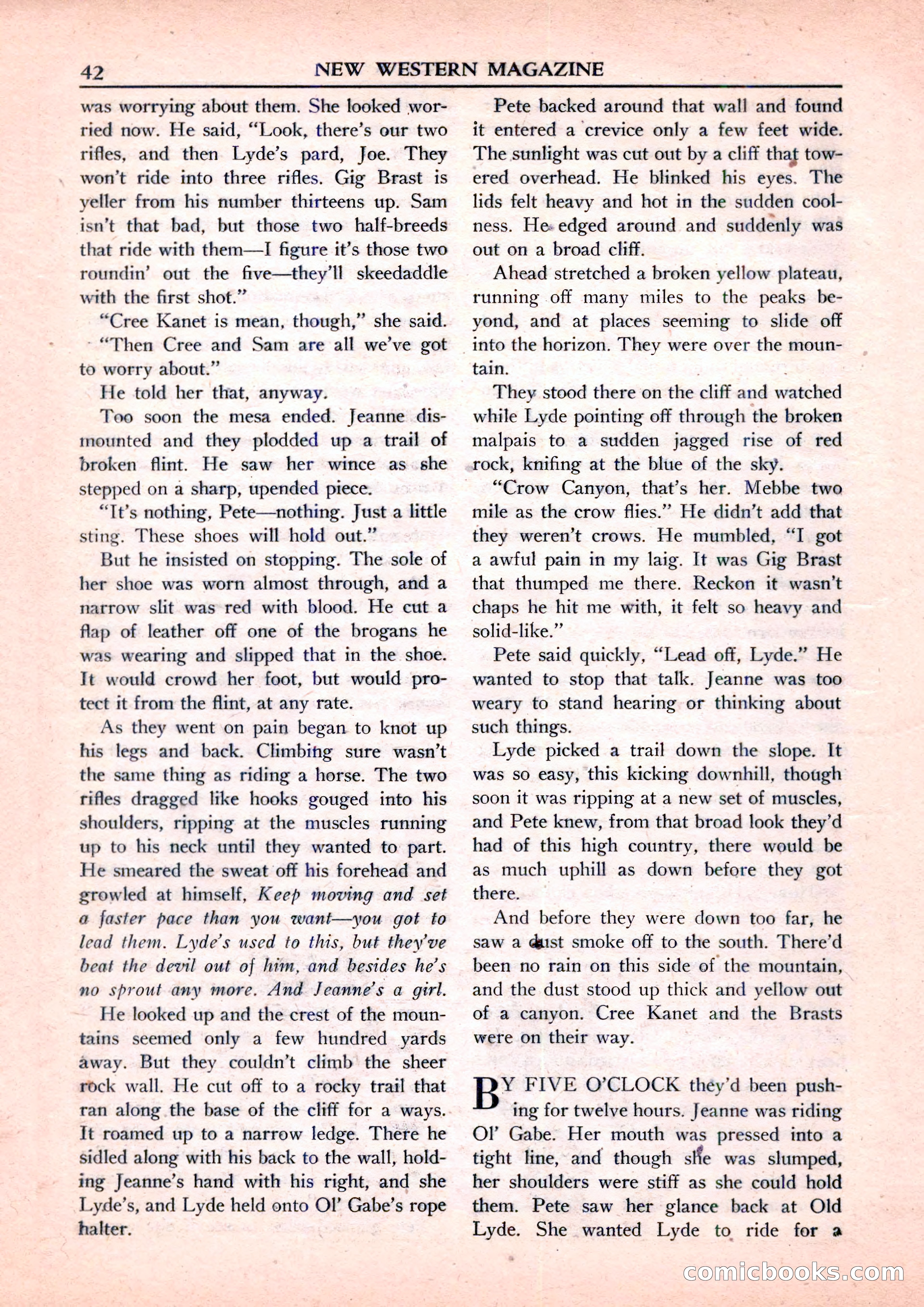 New Western Magazine, September 1952 — page 42 of 116