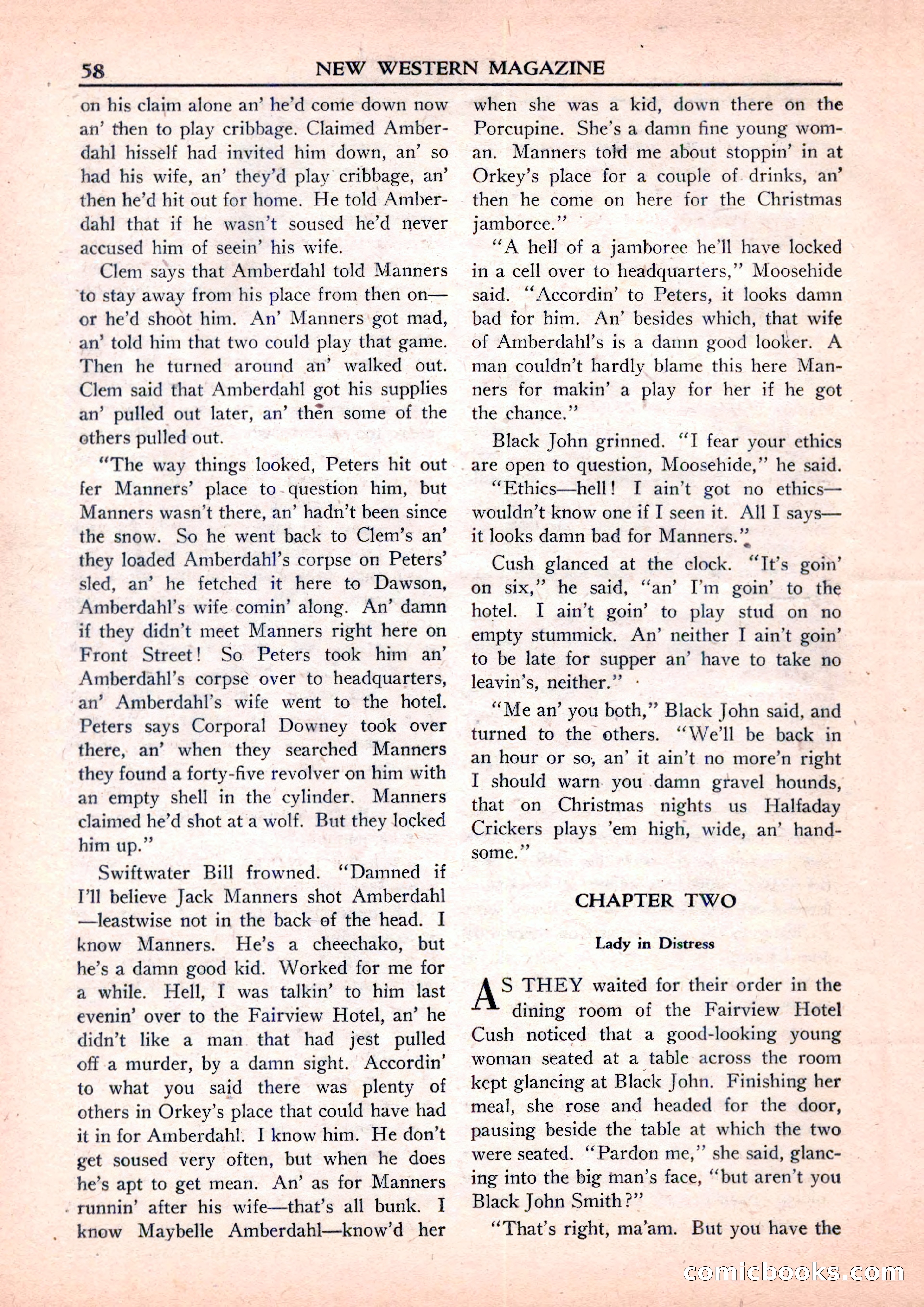 New Western Magazine, September 1952 — page 58 of 116