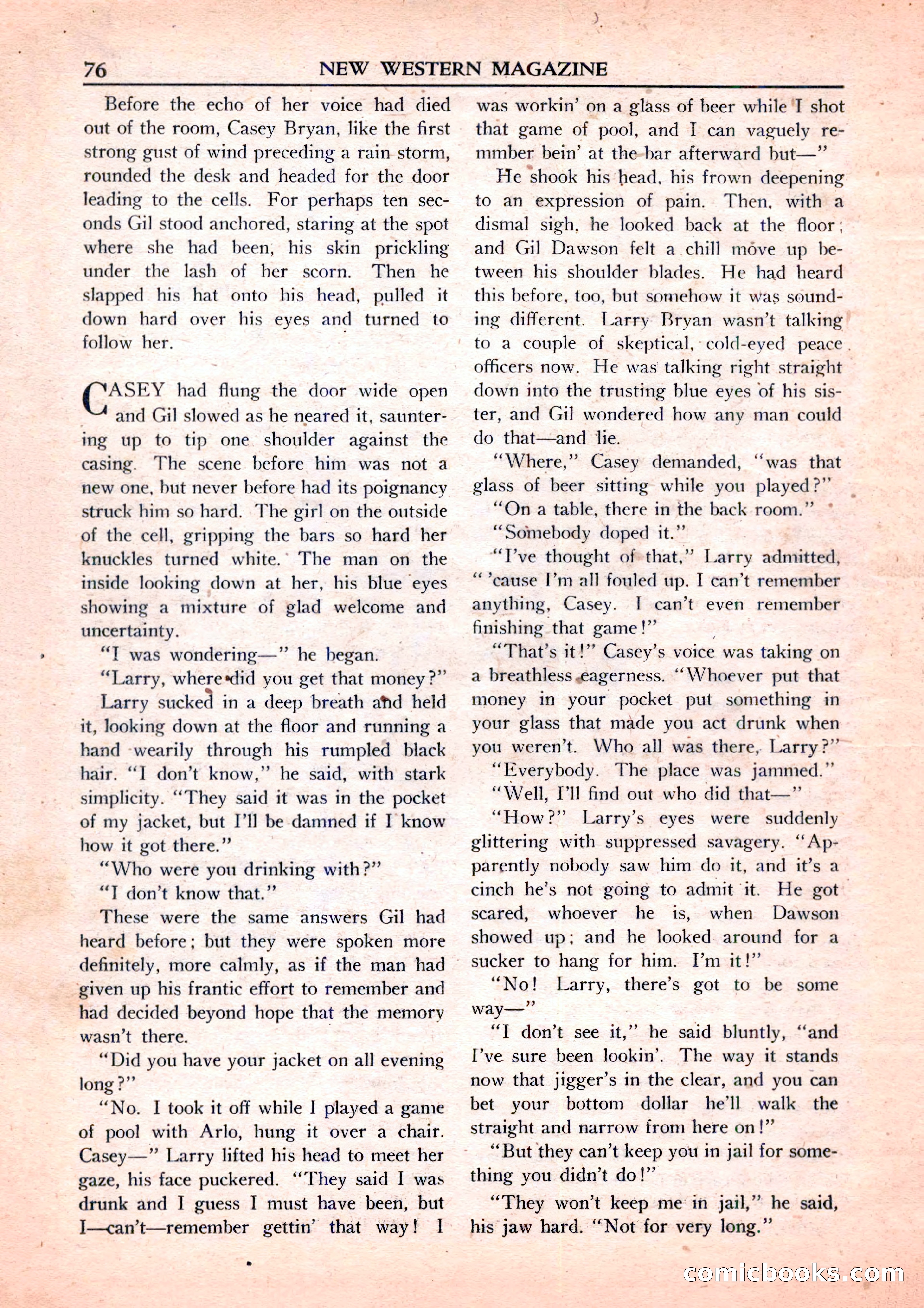 New Western Magazine, September 1952 — page 76 of 116