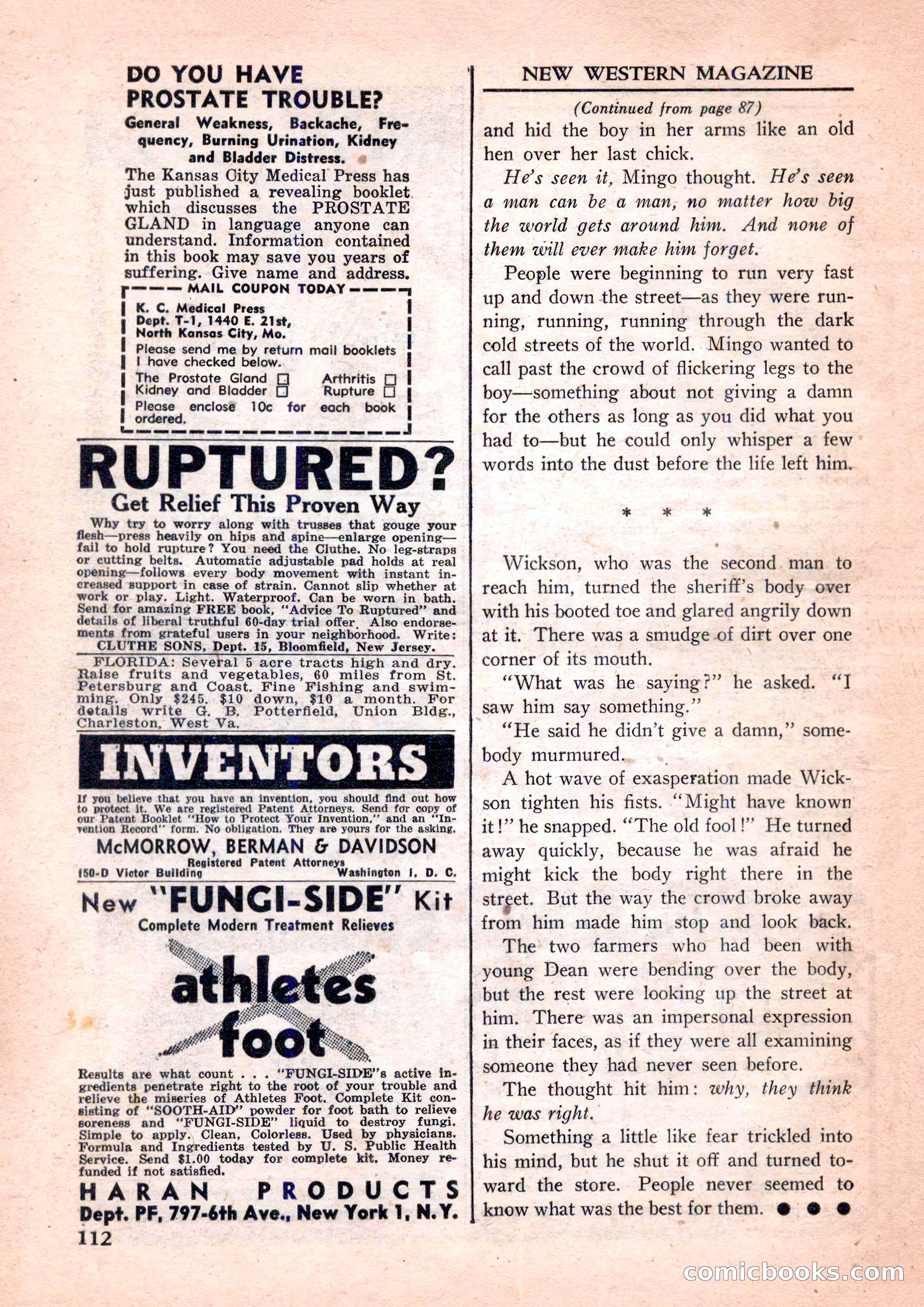 New Western Magazine, September 1952 — page 112 of 116