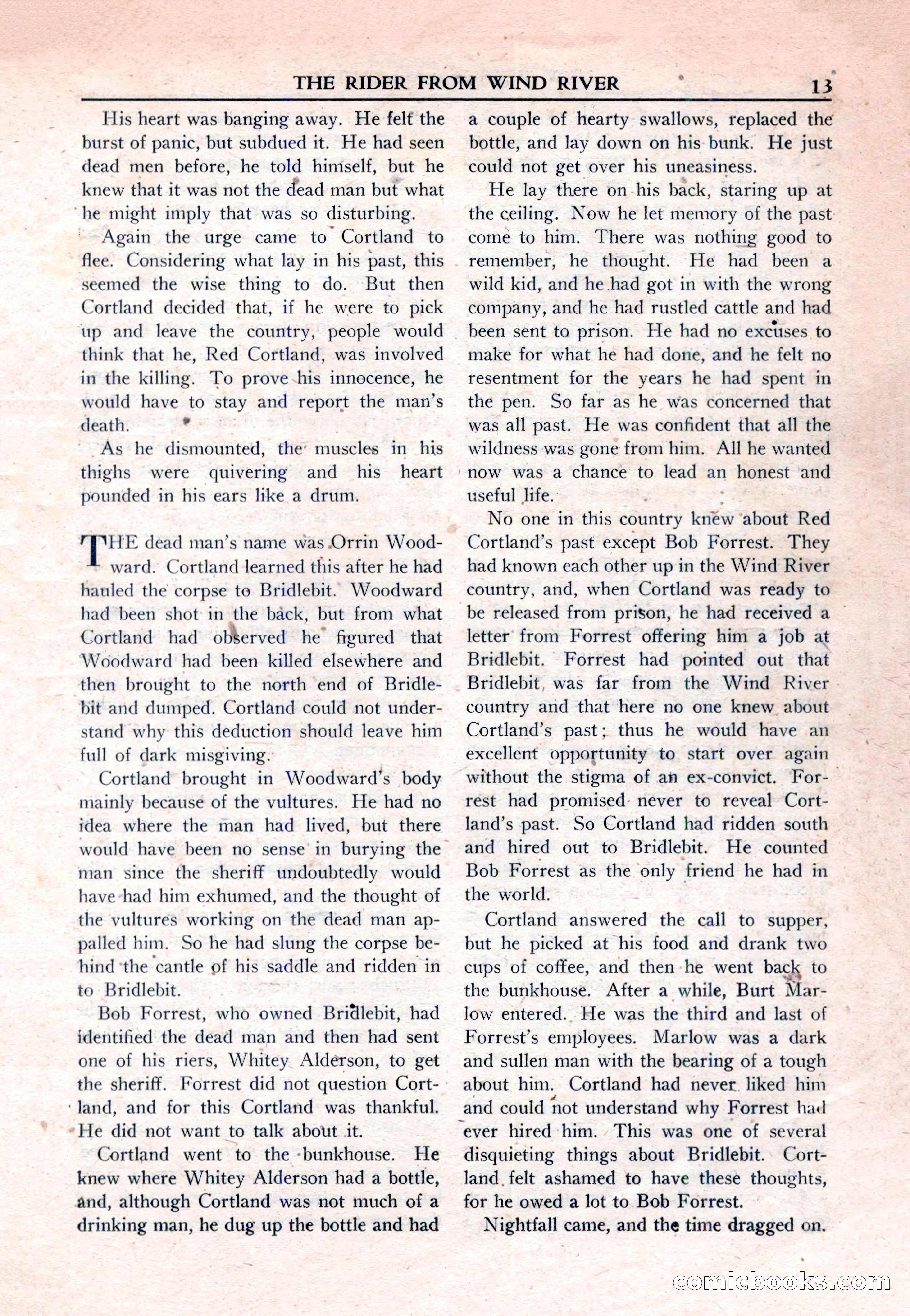 New Western Magazine, March 1953 — page 13 of 116