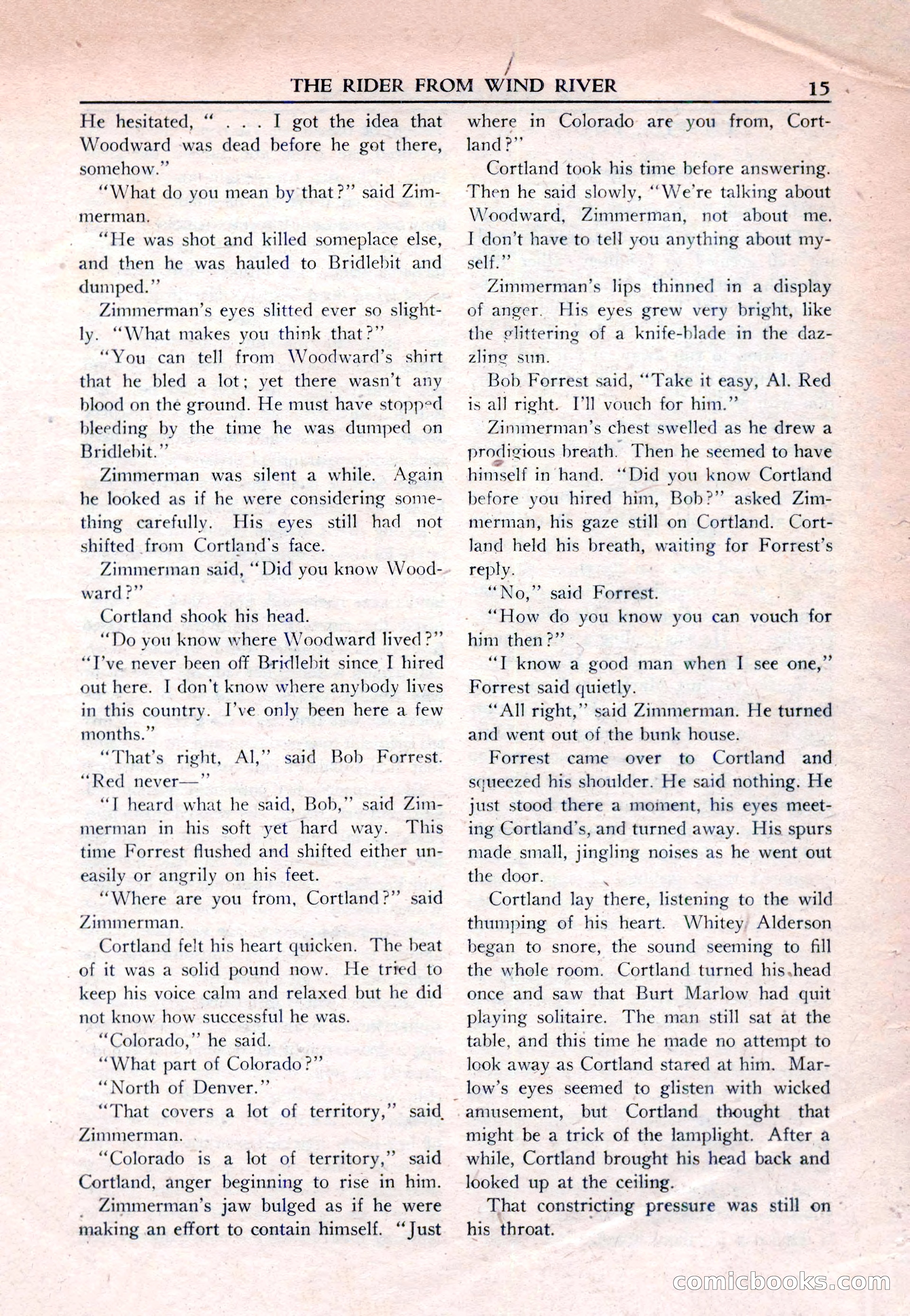New Western Magazine, March 1953 — page 15 of 116
