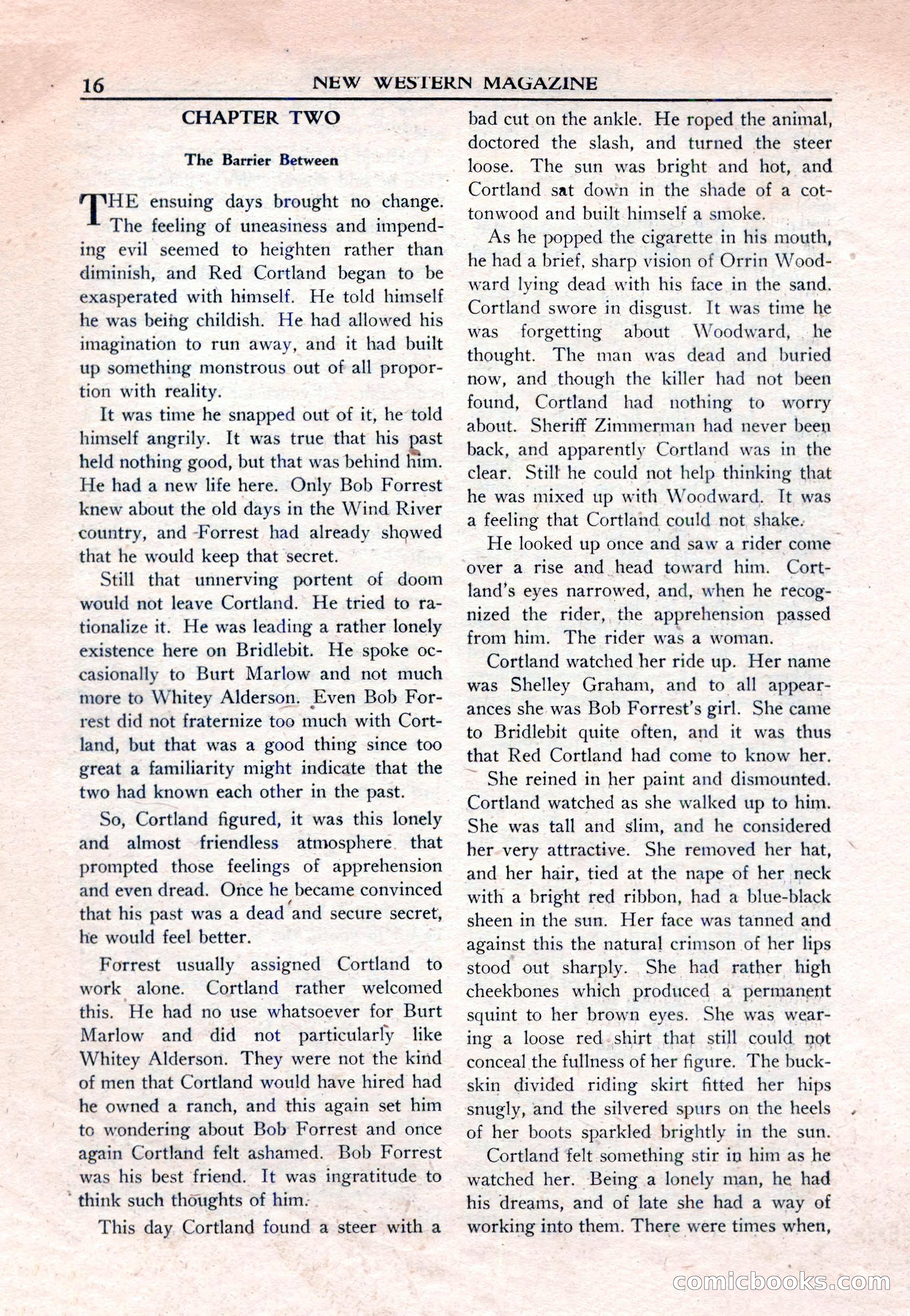 New Western Magazine, March 1953 — page 16 of 116