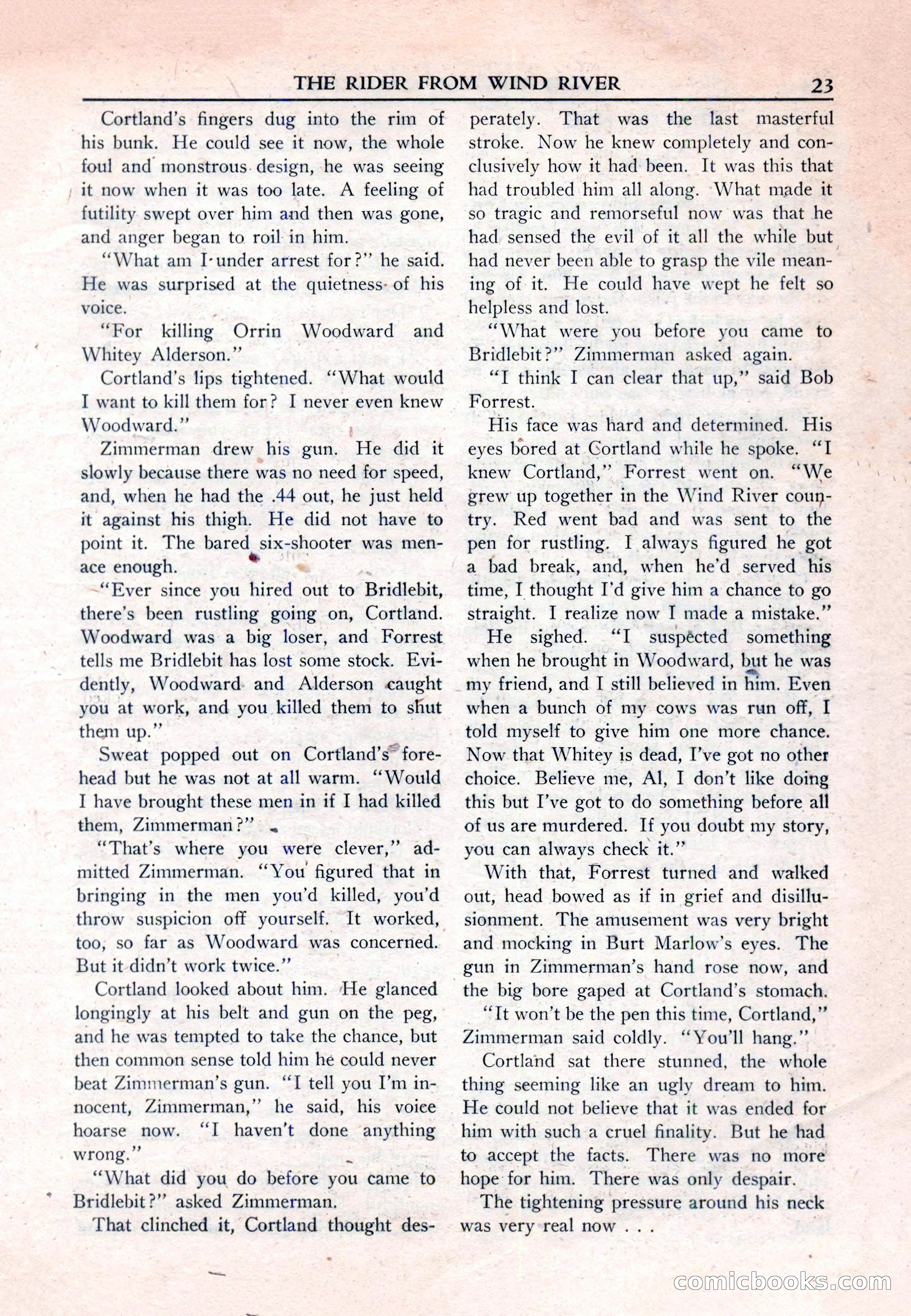 New Western Magazine, March 1953 — page 23 of 116