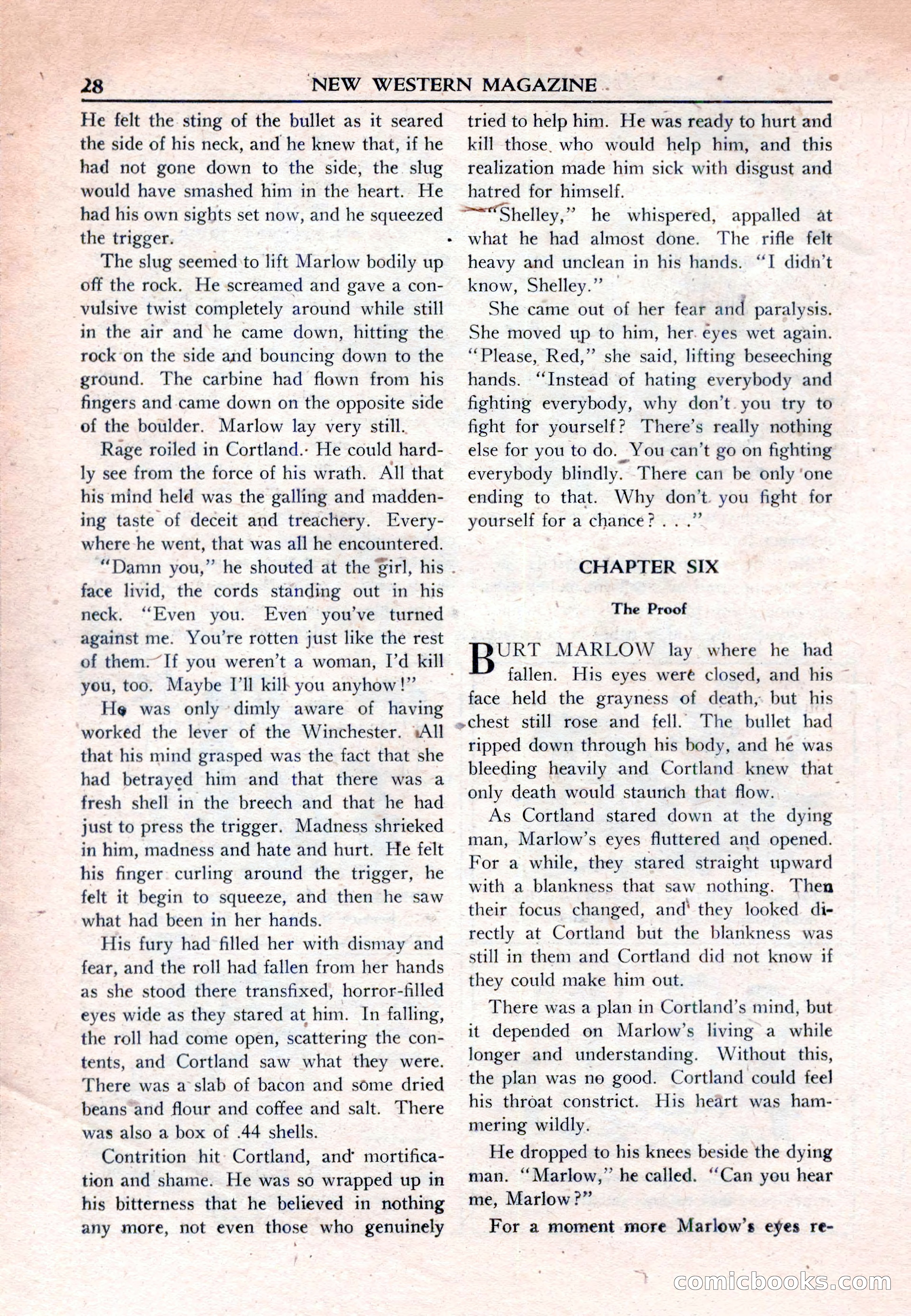New Western Magazine, March 1953 — page 28 of 116