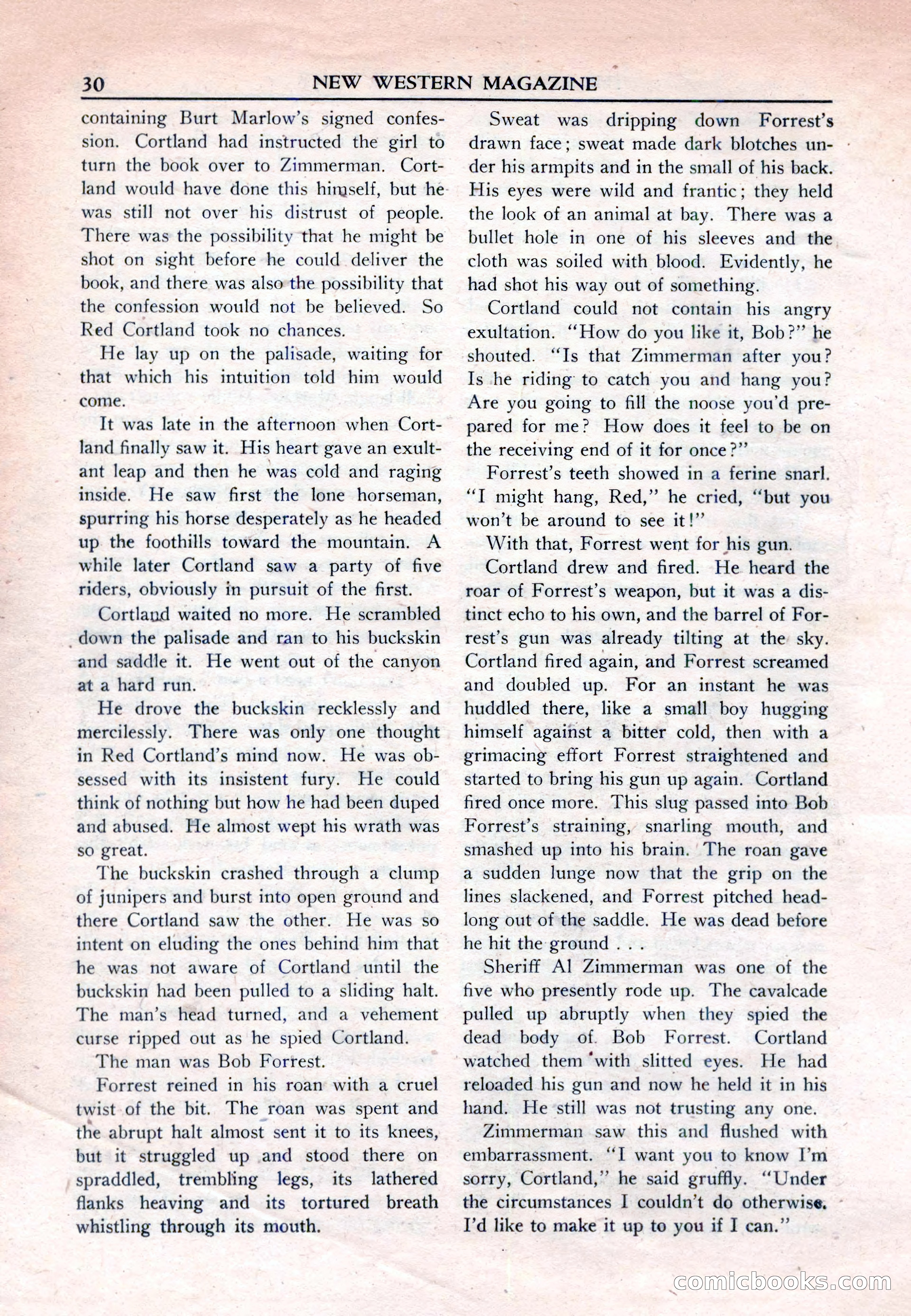 New Western Magazine, March 1953 — page 30 of 116