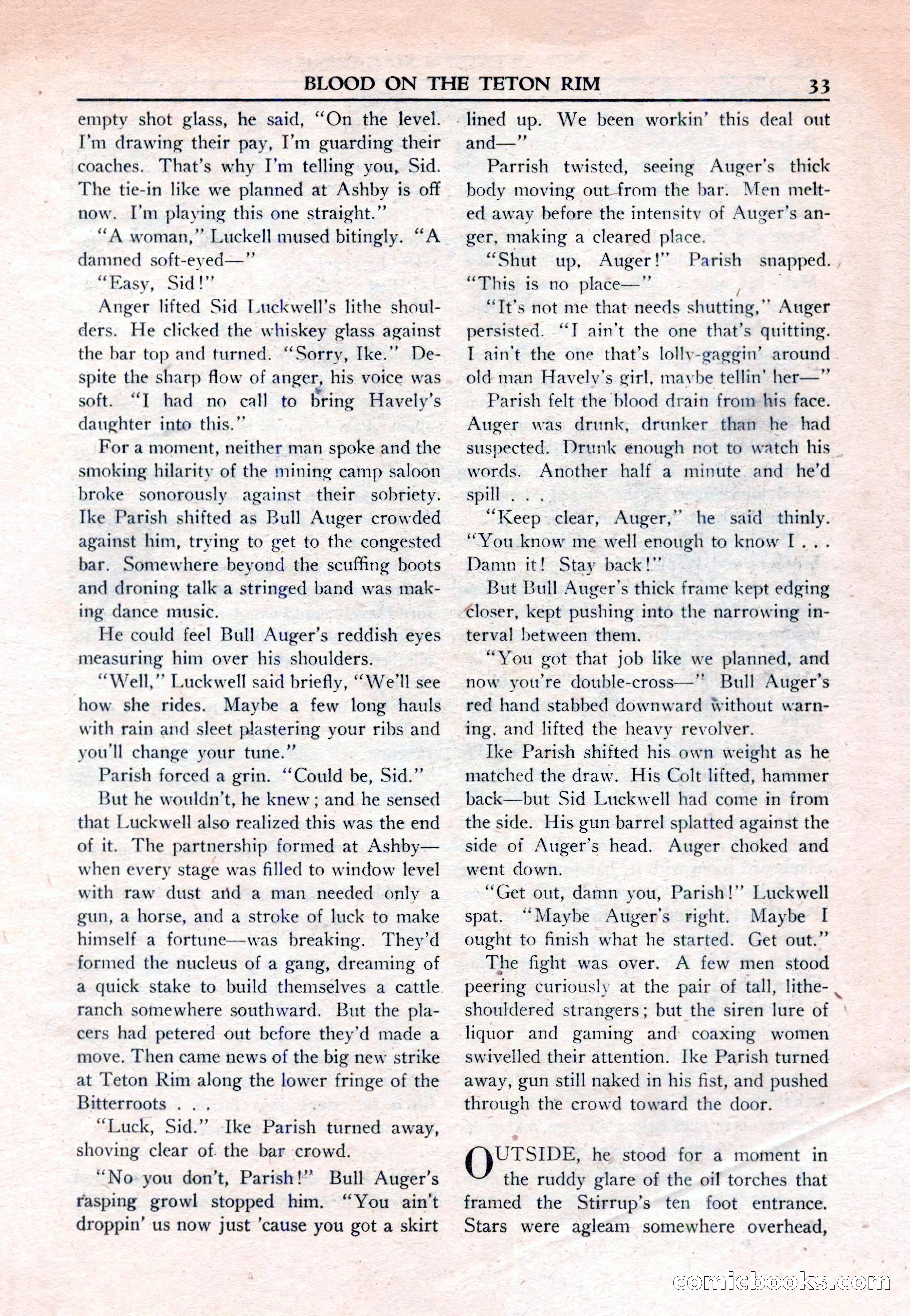 New Western Magazine, March 1953 — page 33 of 116