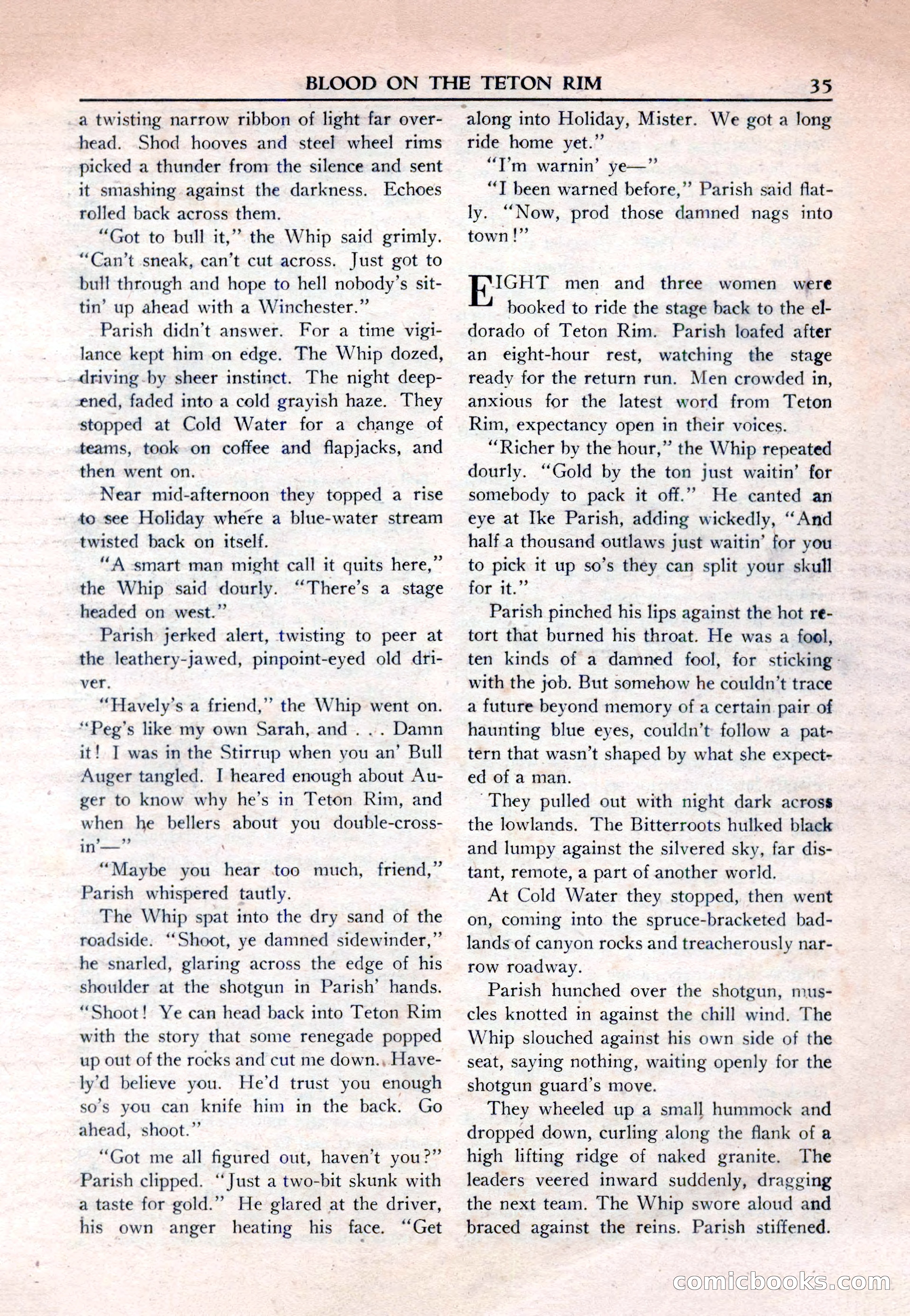 New Western Magazine, March 1953 — page 35 of 116