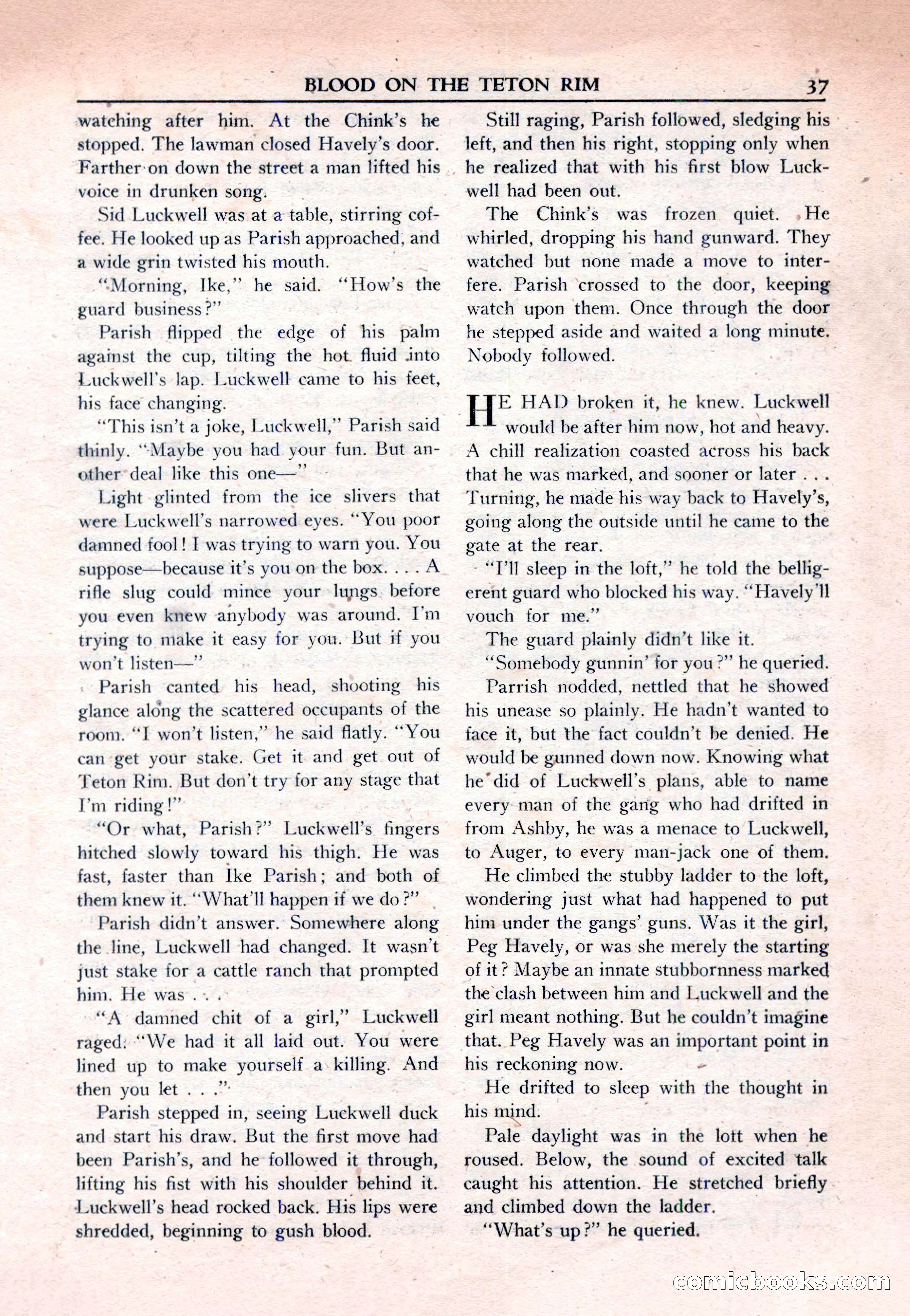 New Western Magazine, March 1953 — page 37 of 116
