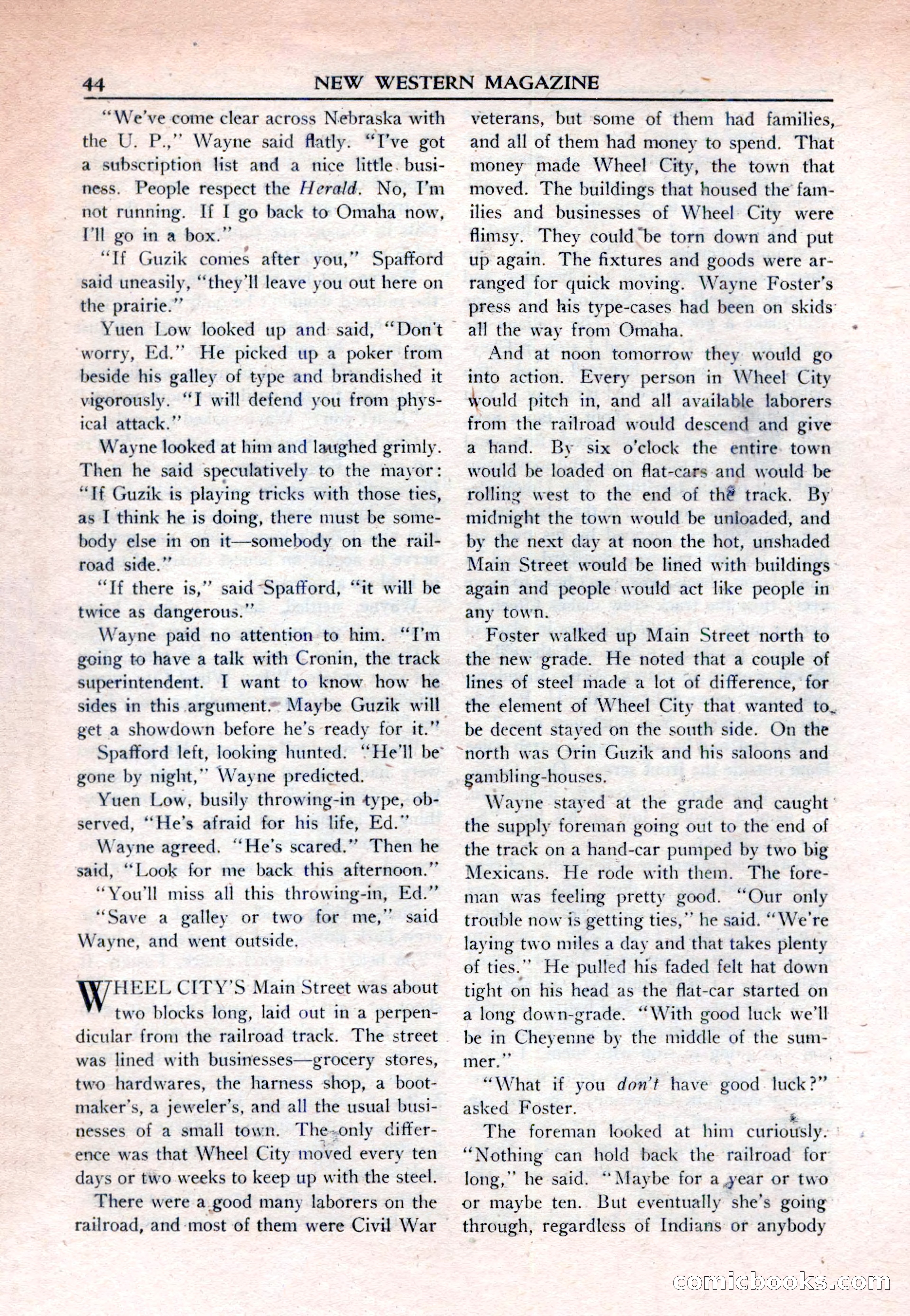 New Western Magazine, March 1953 — page 44 of 116