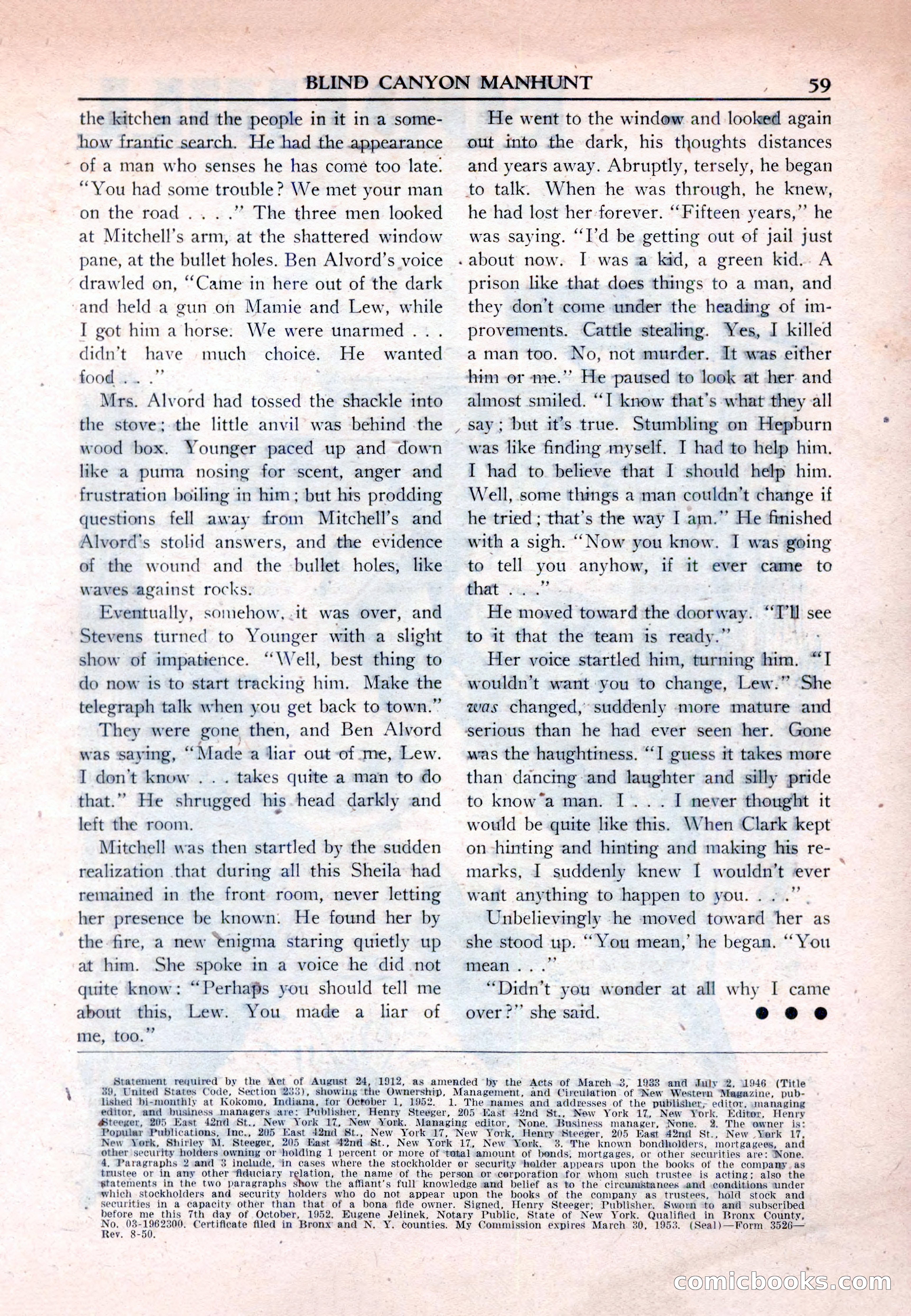 New Western Magazine, March 1953 — page 59 of 116