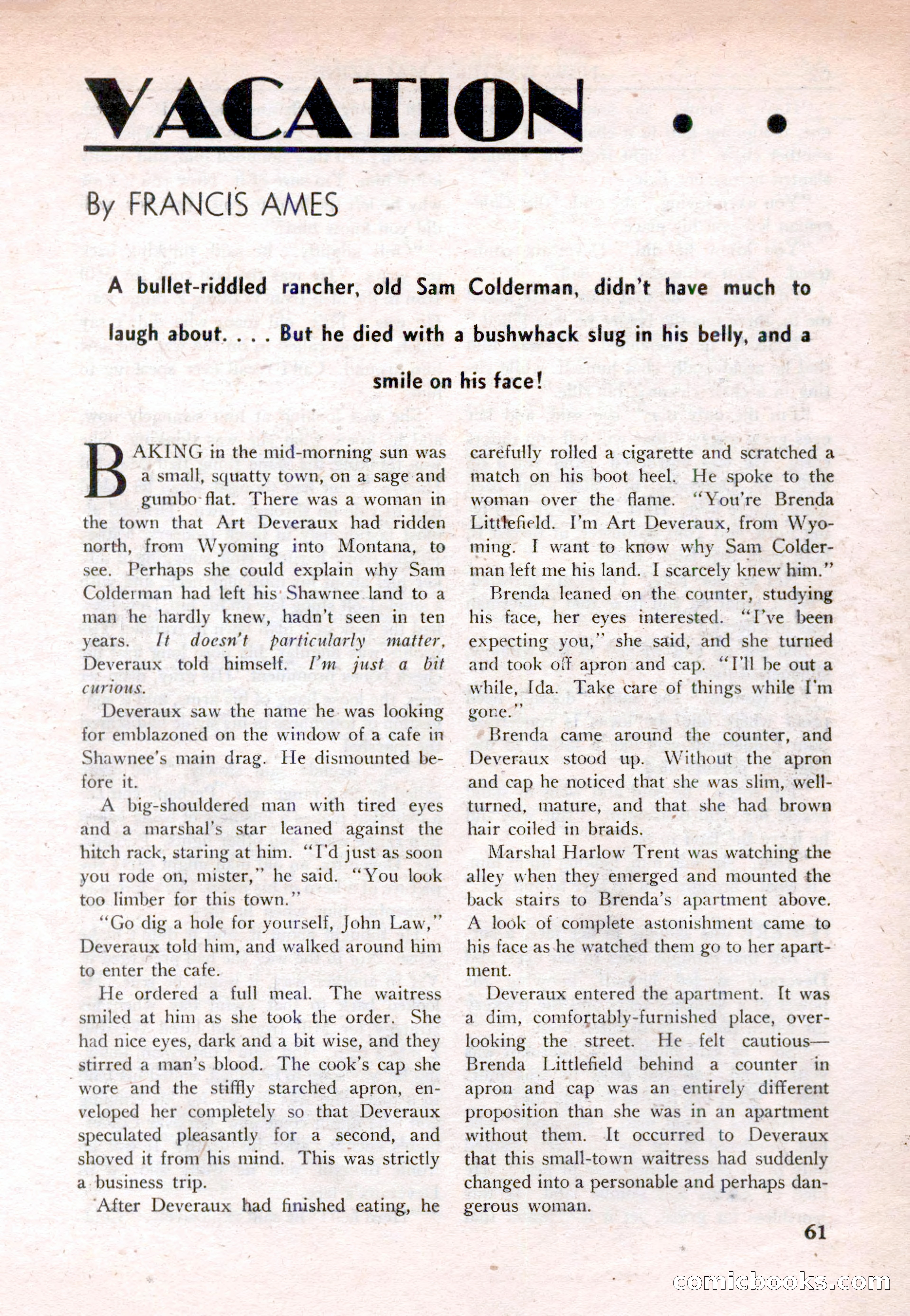 New Western Magazine, March 1953 — page 61 of 116