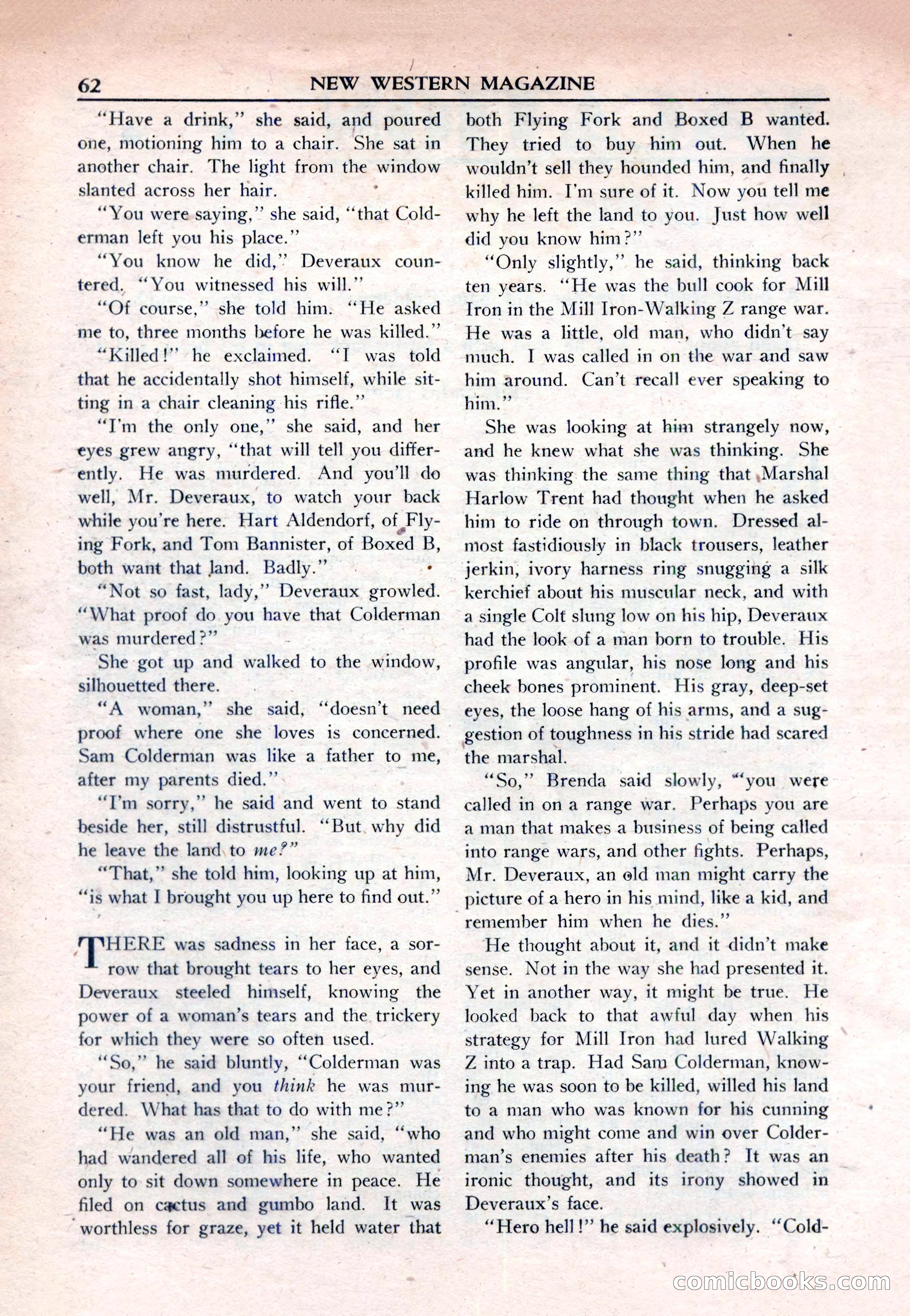New Western Magazine, March 1953 — page 62 of 116