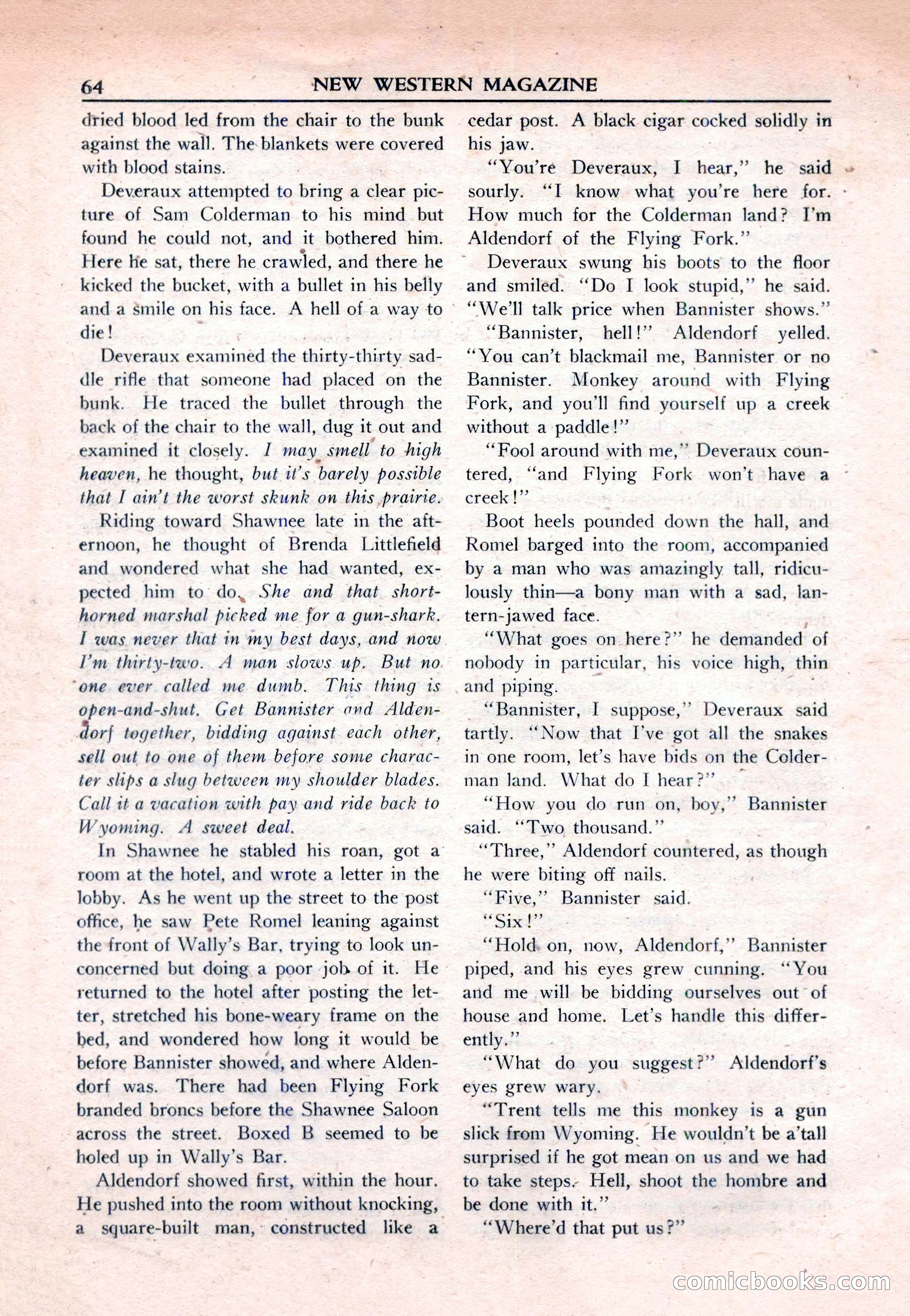 New Western Magazine, March 1953 — page 64 of 116