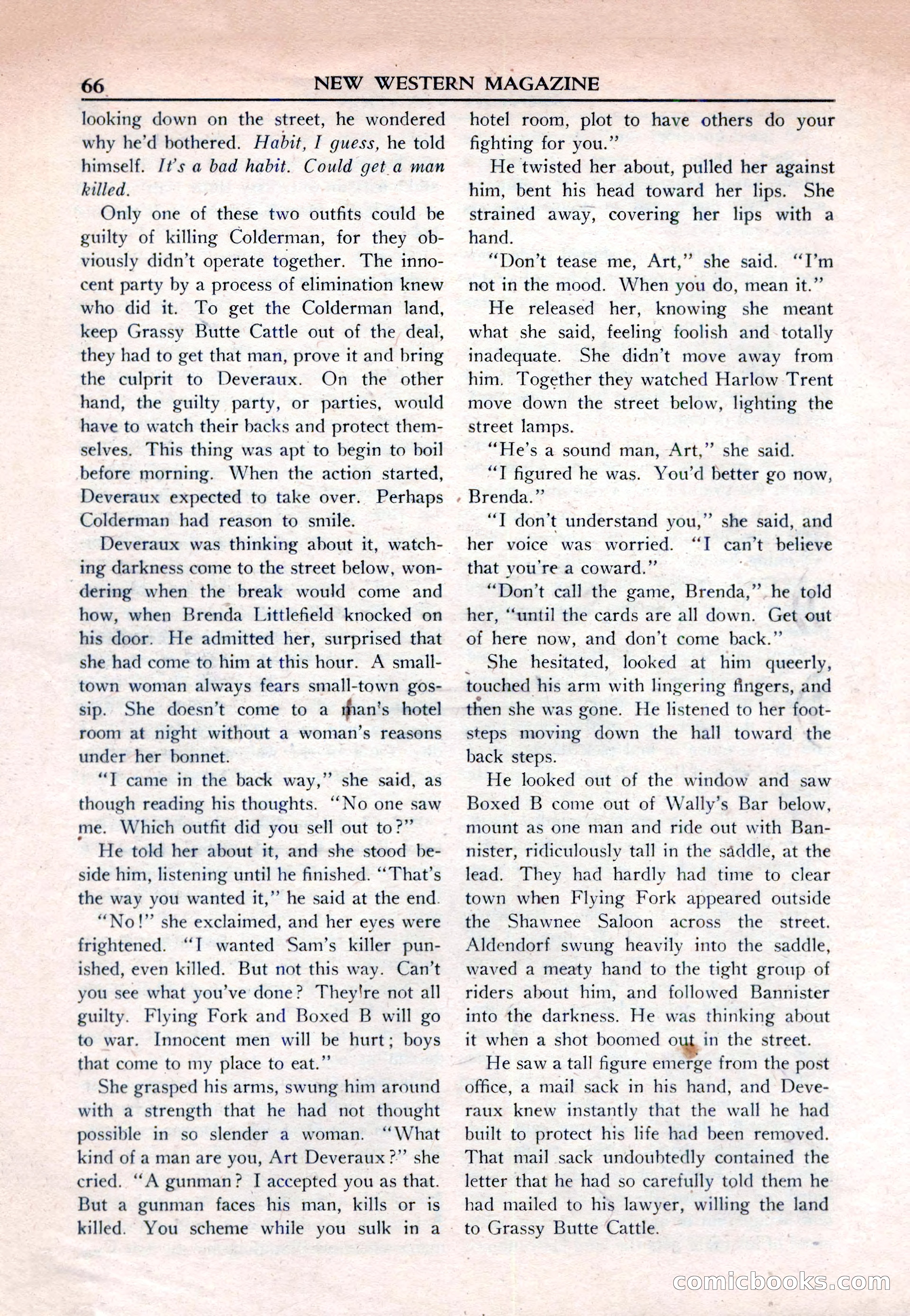 New Western Magazine, March 1953 — page 66 of 116