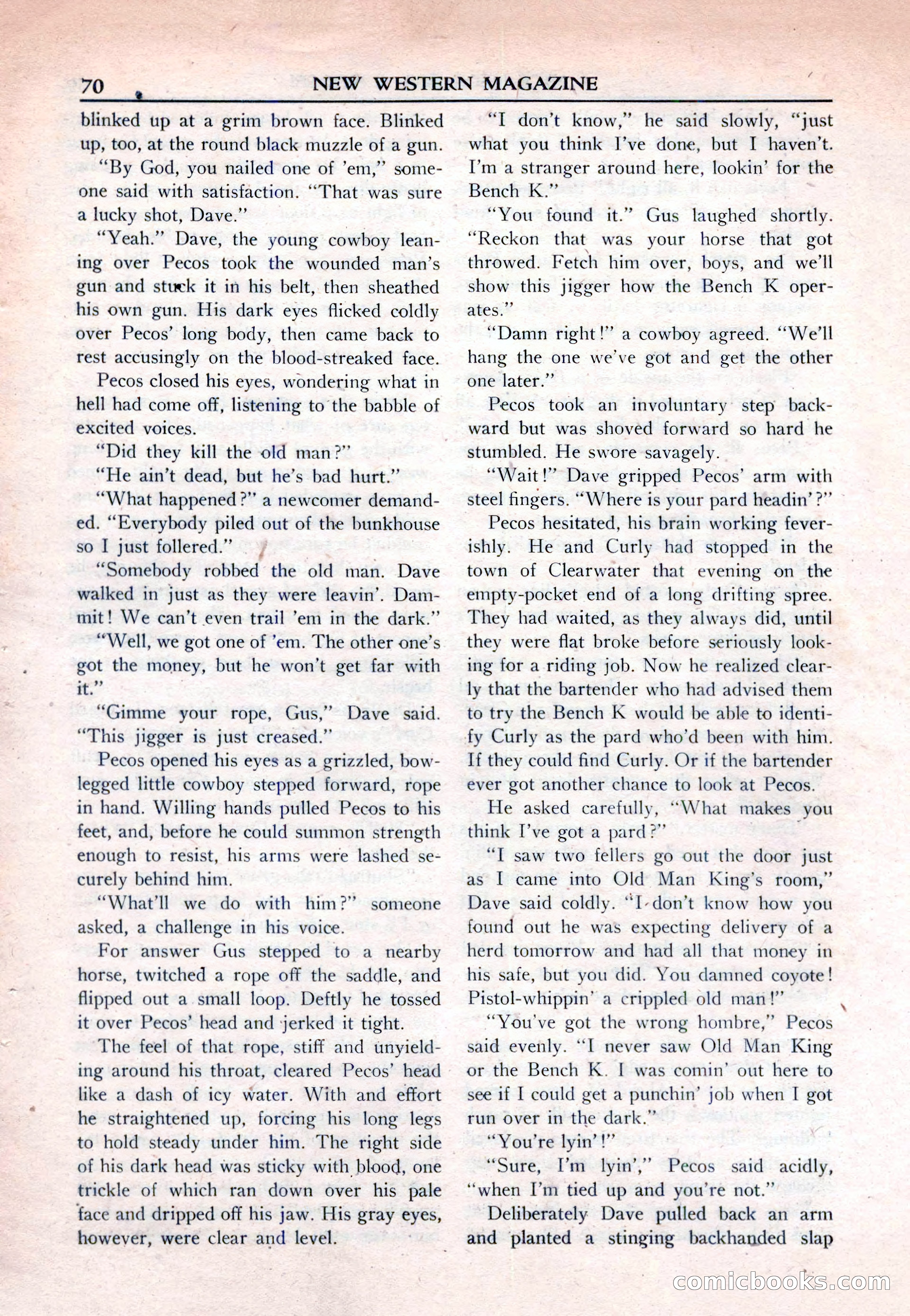 New Western Magazine, March 1953 — page 70 of 116