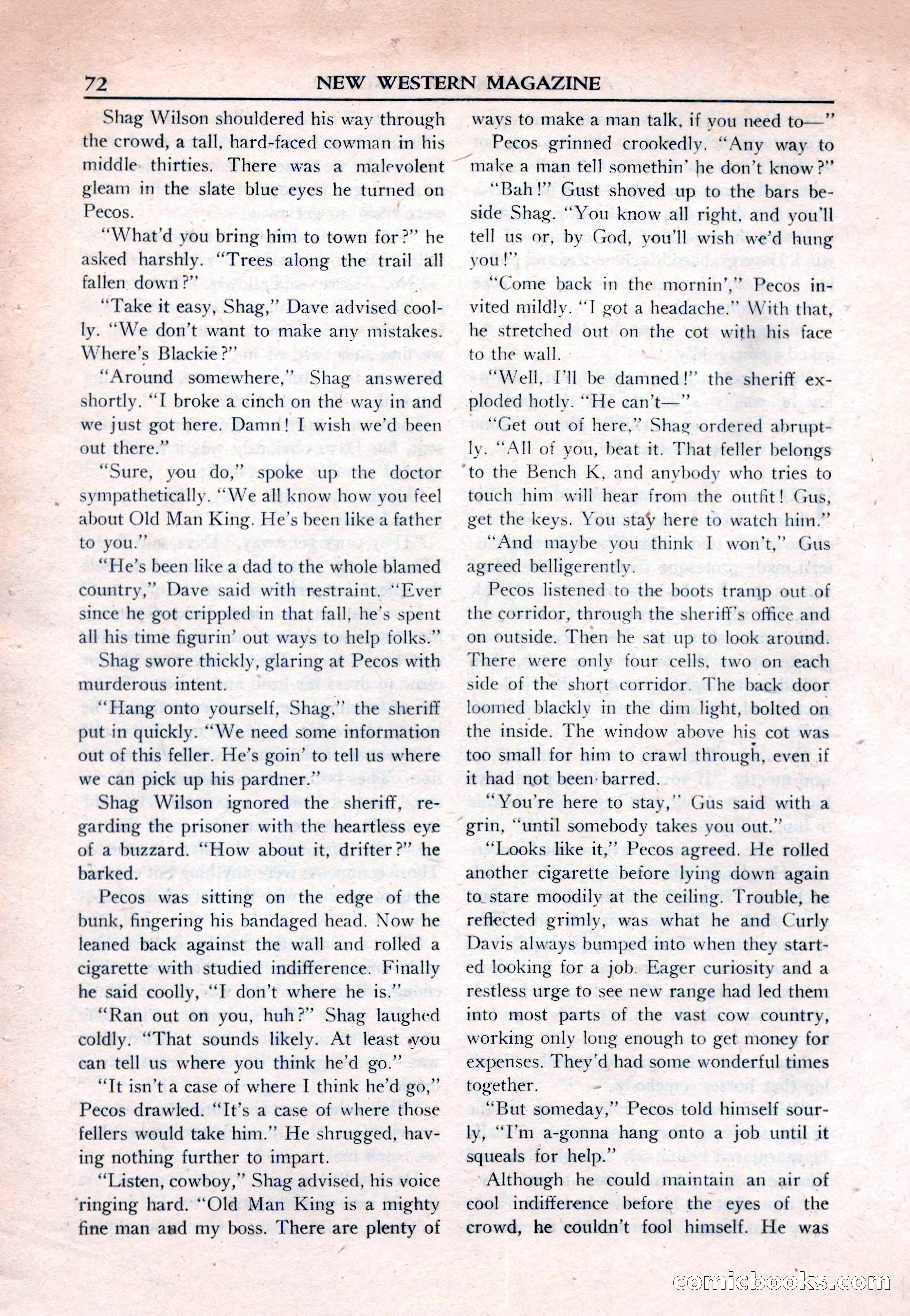 New Western Magazine, March 1953 — page 72 of 116