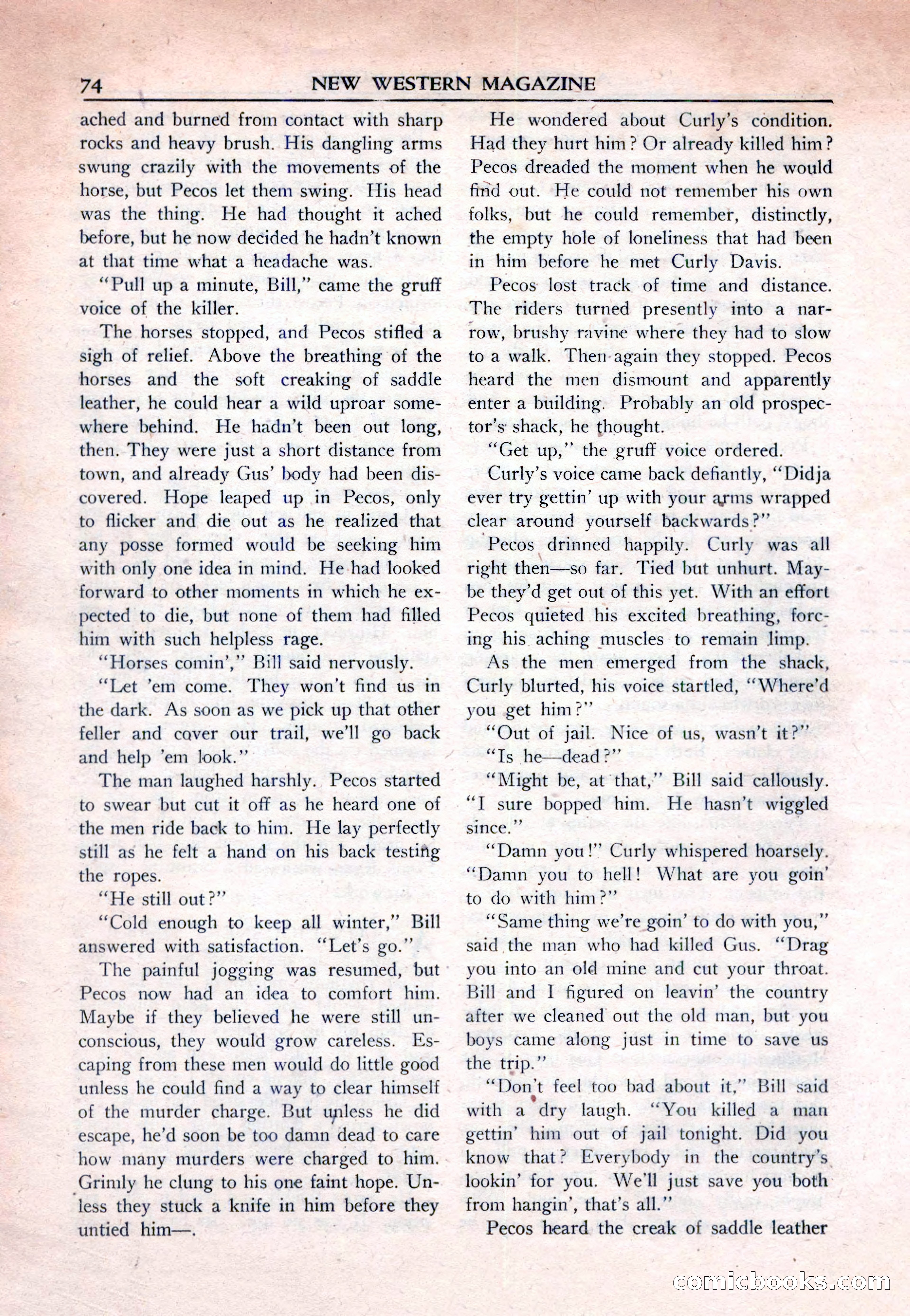 New Western Magazine, March 1953 — page 74 of 116