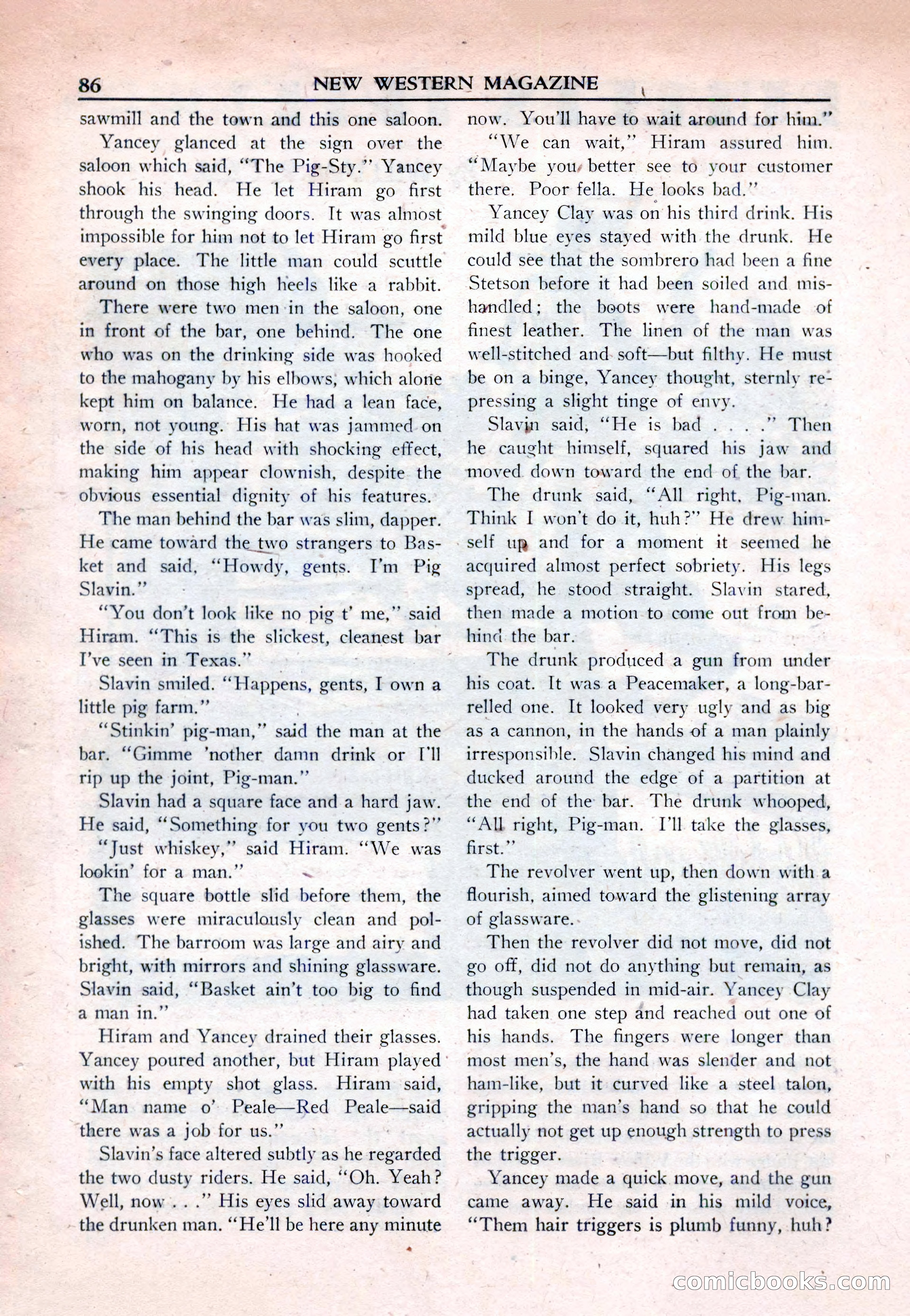 New Western Magazine, March 1953 — page 86 of 116