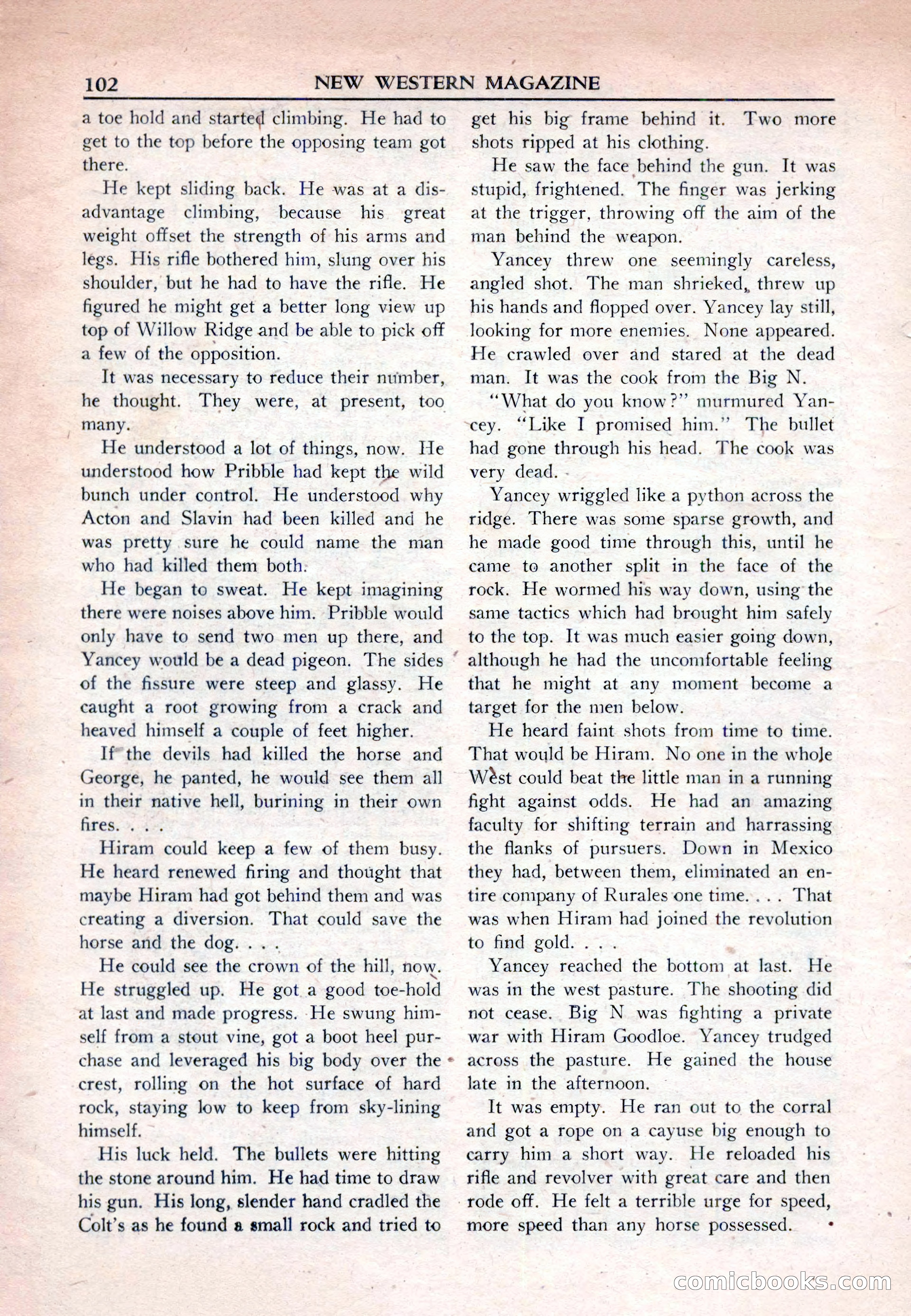New Western Magazine, March 1953 — page 102 of 116