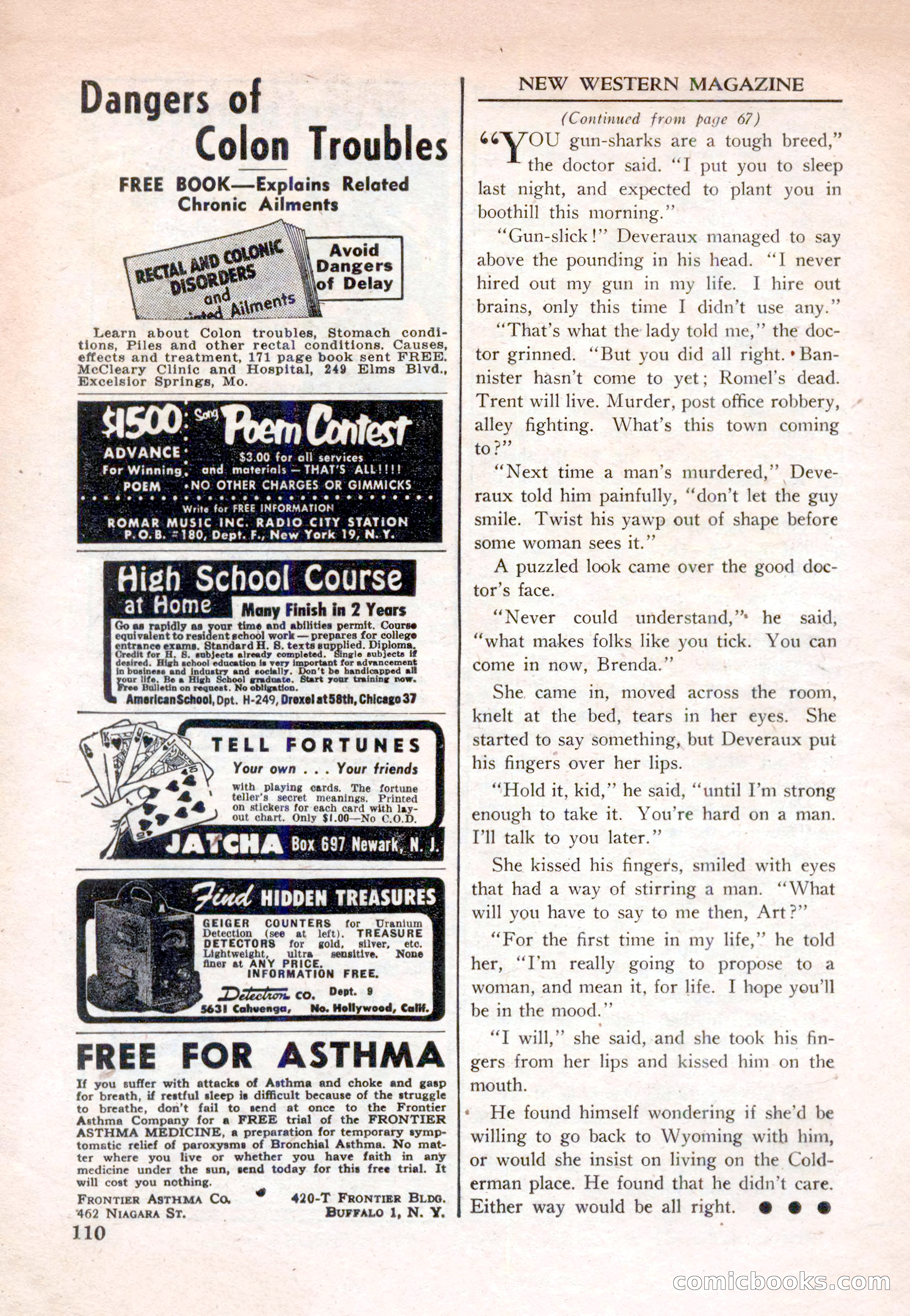 New Western Magazine, March 1953 — page 110 of 116
