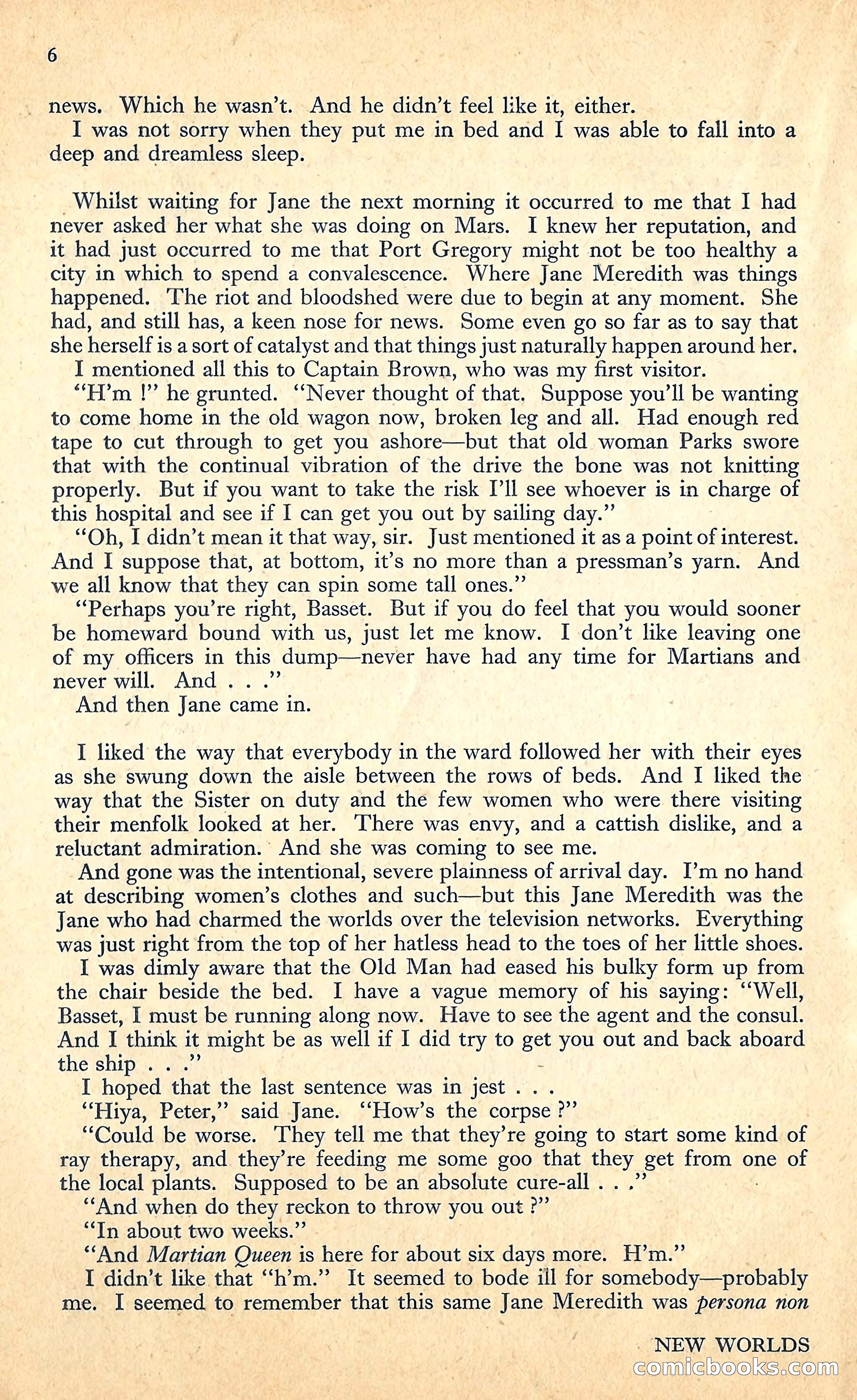 New Worlds, January 1952 — page 8 of 100