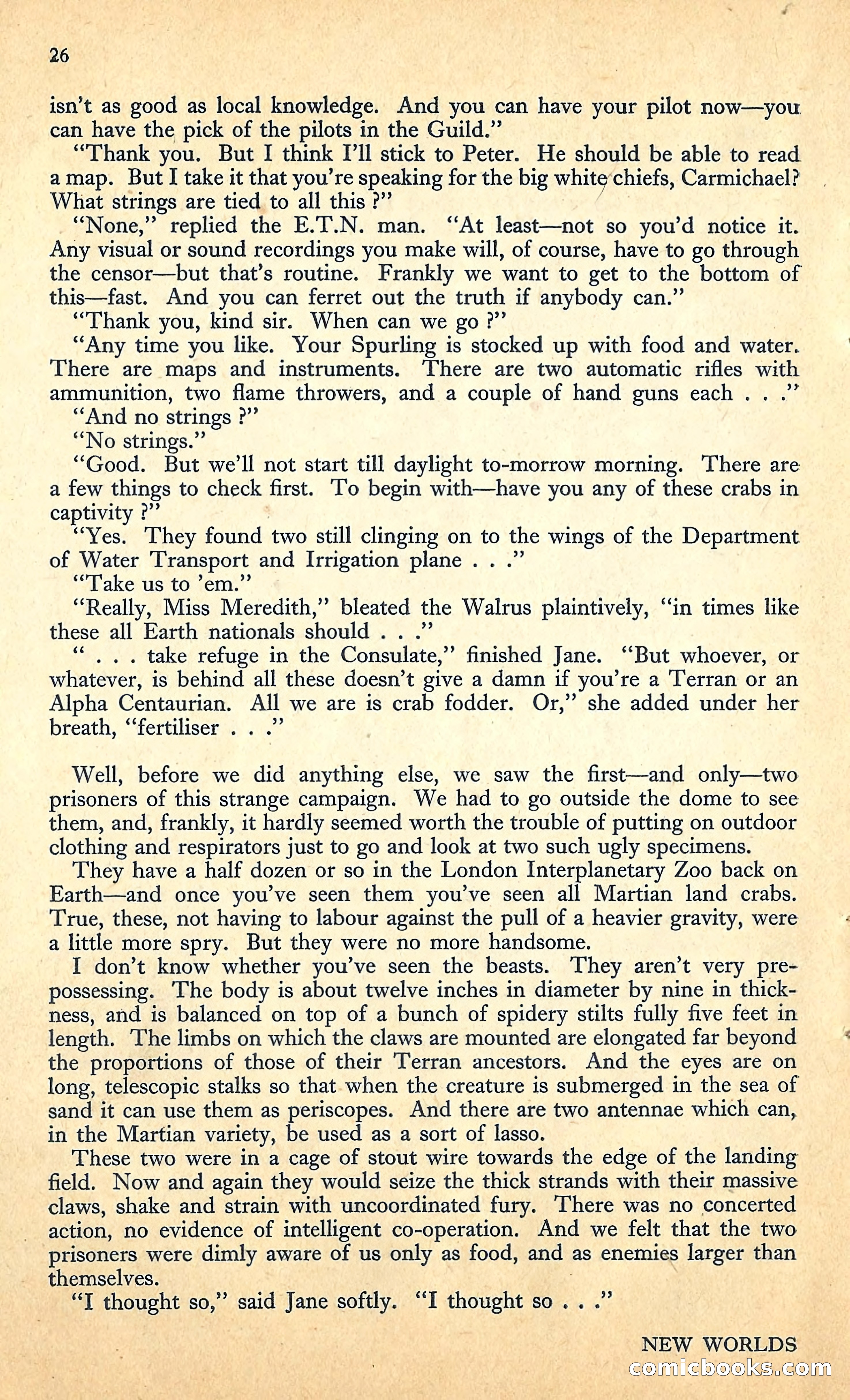 New Worlds, January 1952 — page 28 of 100