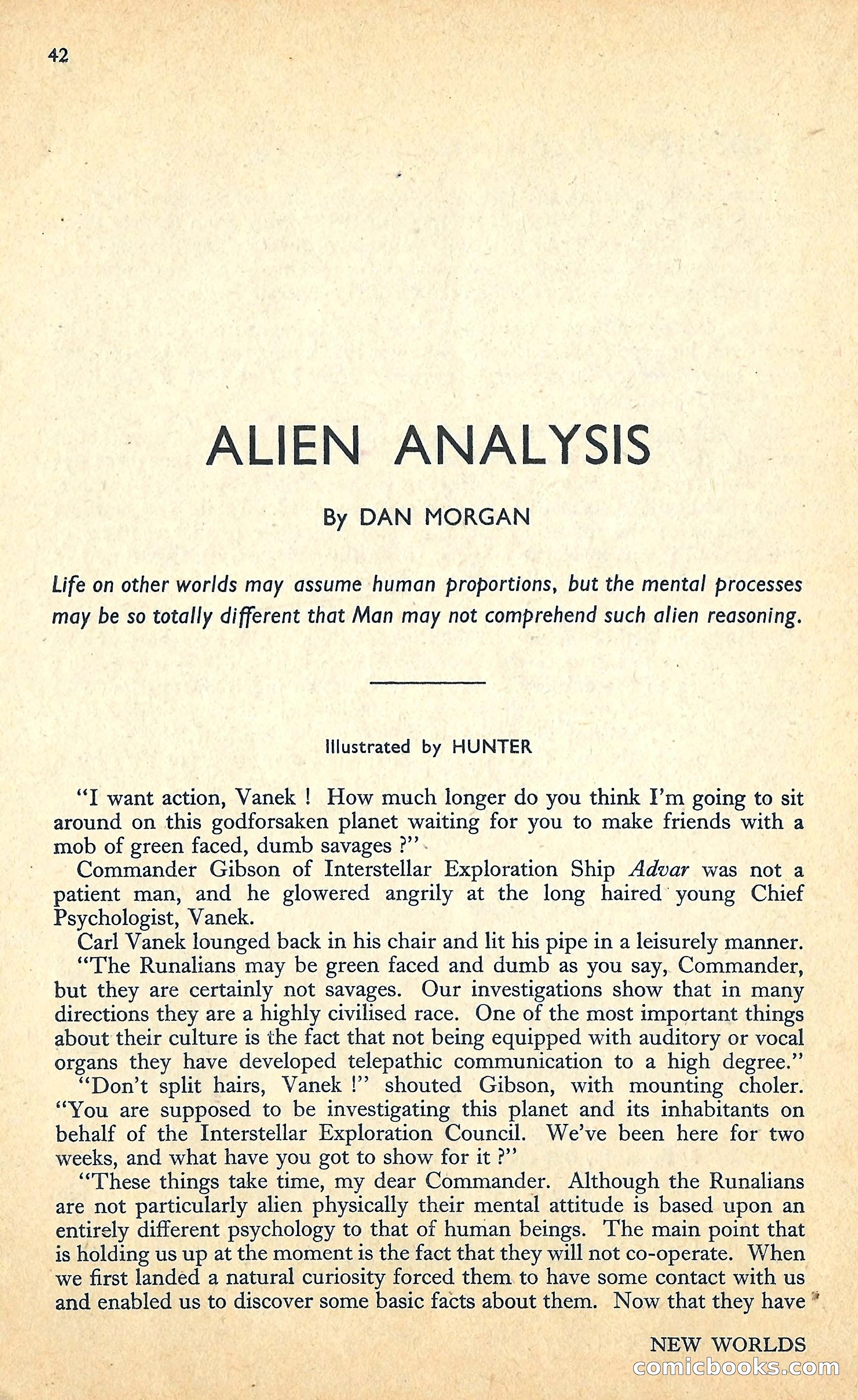 New Worlds, January 1952 — page 44 of 100